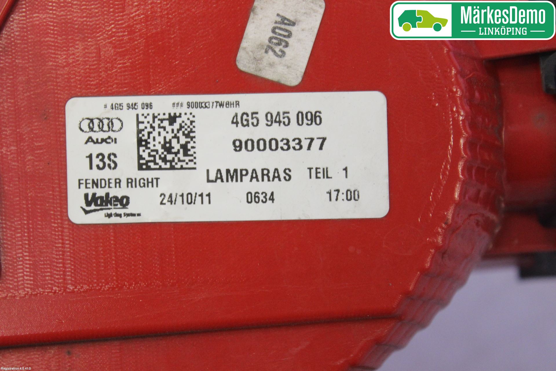 Audi A6/S6 4G 11-18 Bakljus Höger