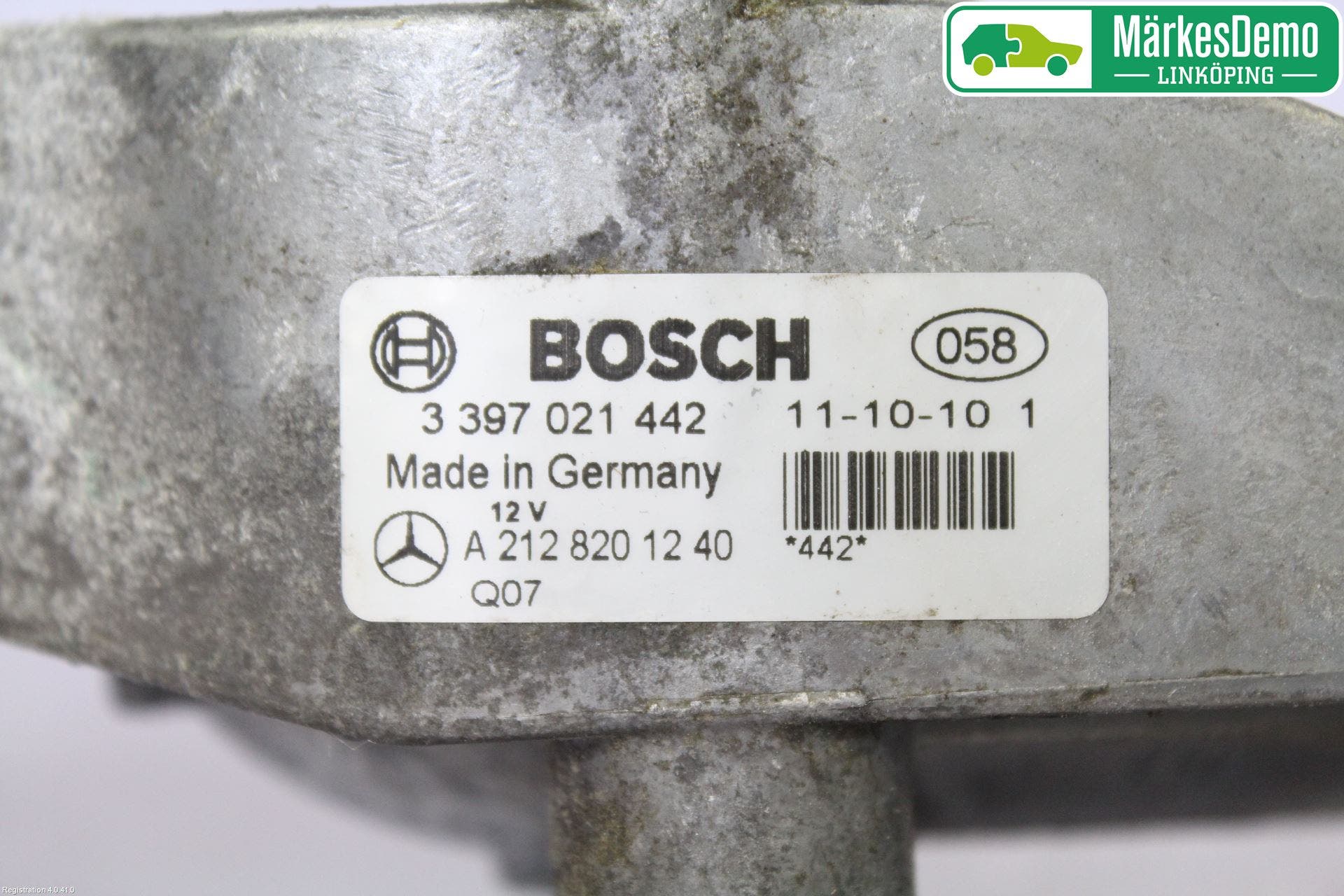 Mercedes-Benz MB E-KLASS (W212) 09-16 Torkarmekanism Vindruta