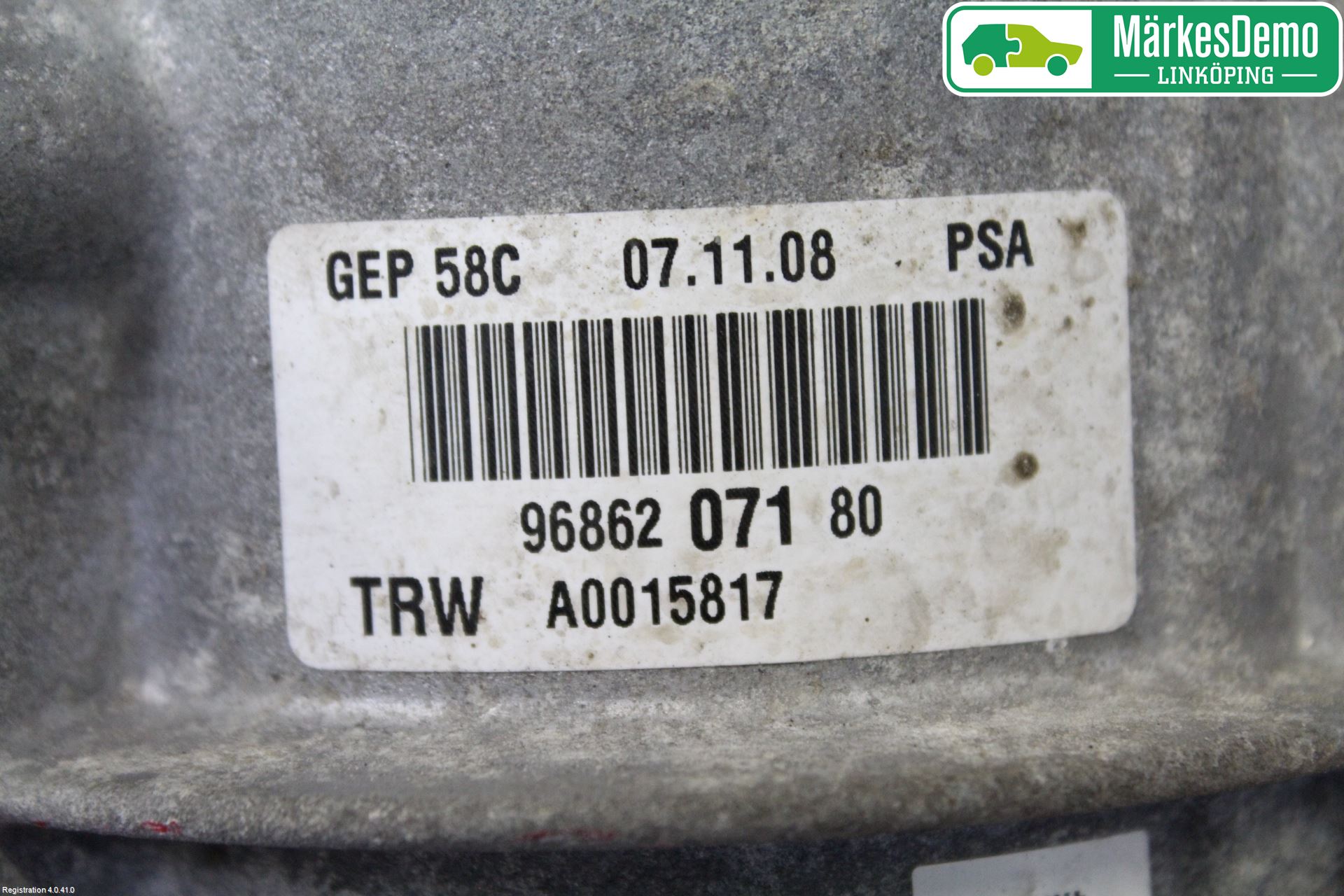 Peugeot 308 08-13 Styrservo Pump Elektrisk