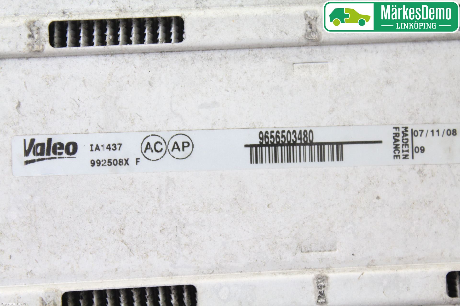 Peugeot 308 08-13 Laddluft-Intercooler Kyl