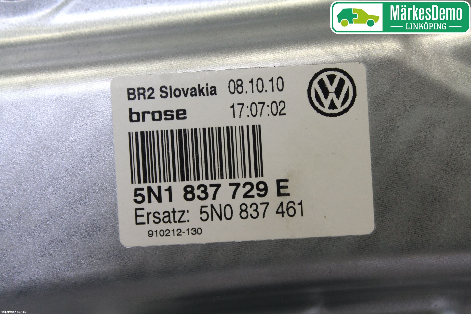 Volkswagen VW TIGUAN 07-16 Fönsterhissmekanism