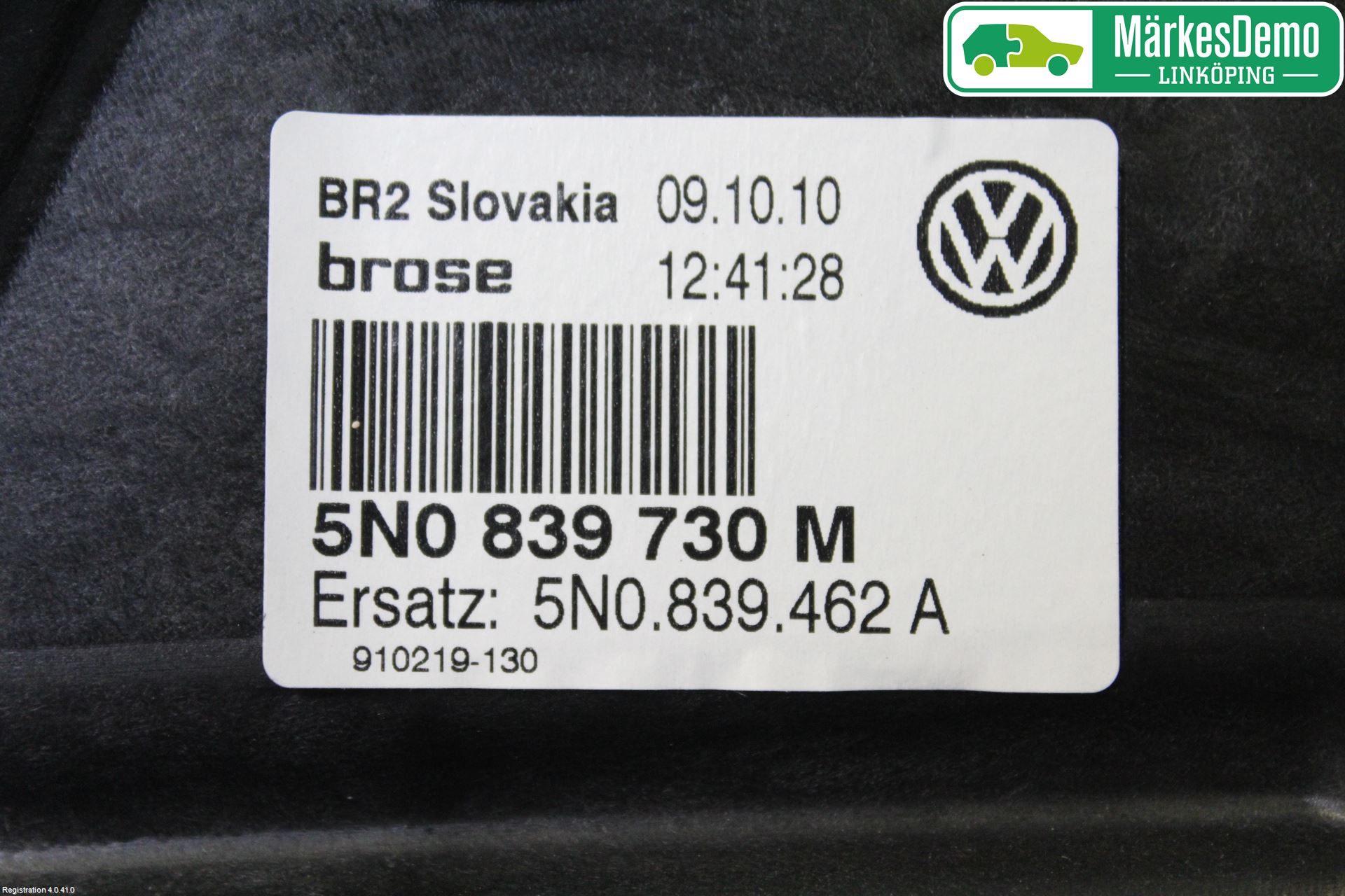 Volkswagen VW TIGUAN 07-16 Fönsterhissmekanism