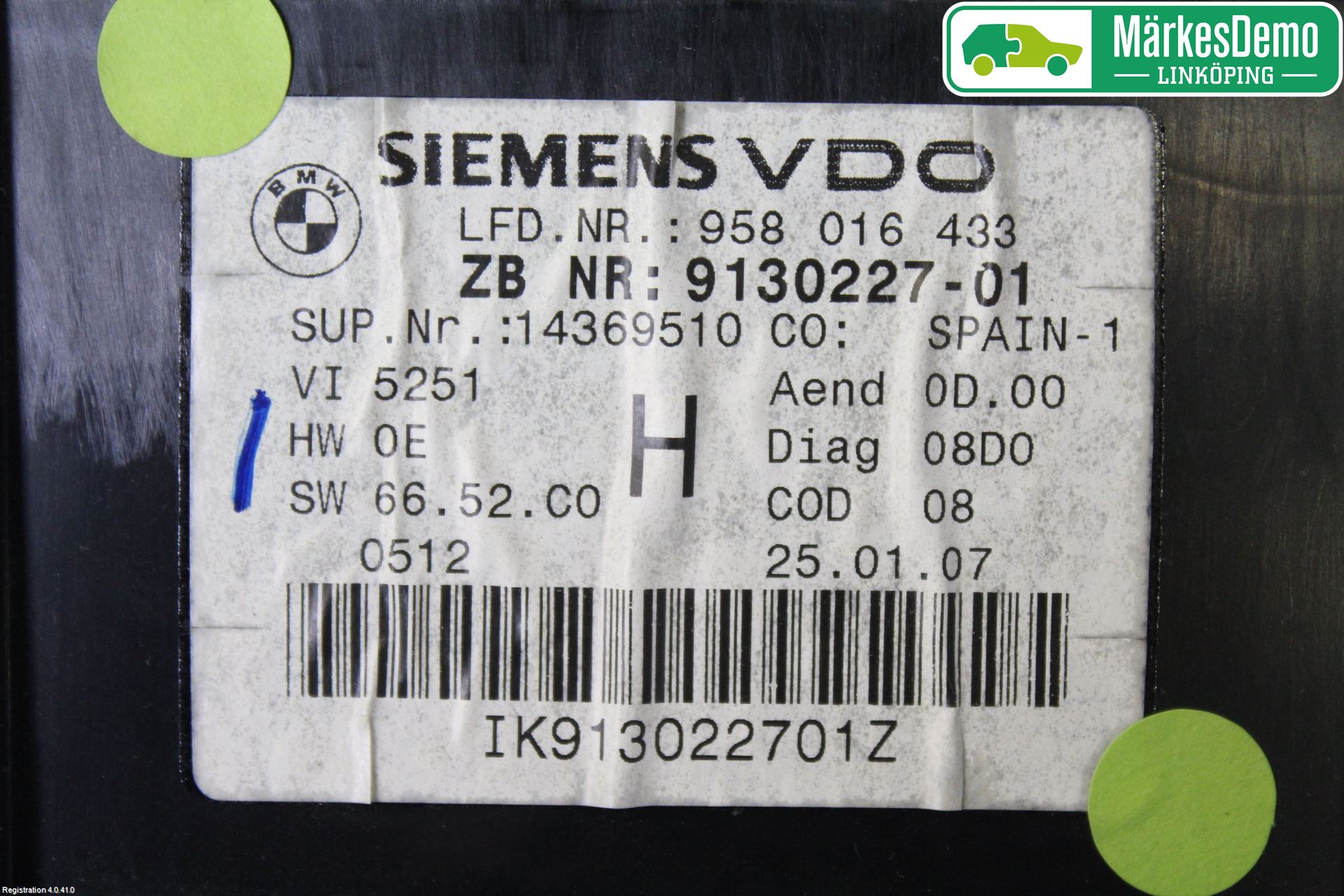 BMW 3 E92/93 Coupé/Cab 05-14 Instrument Komb