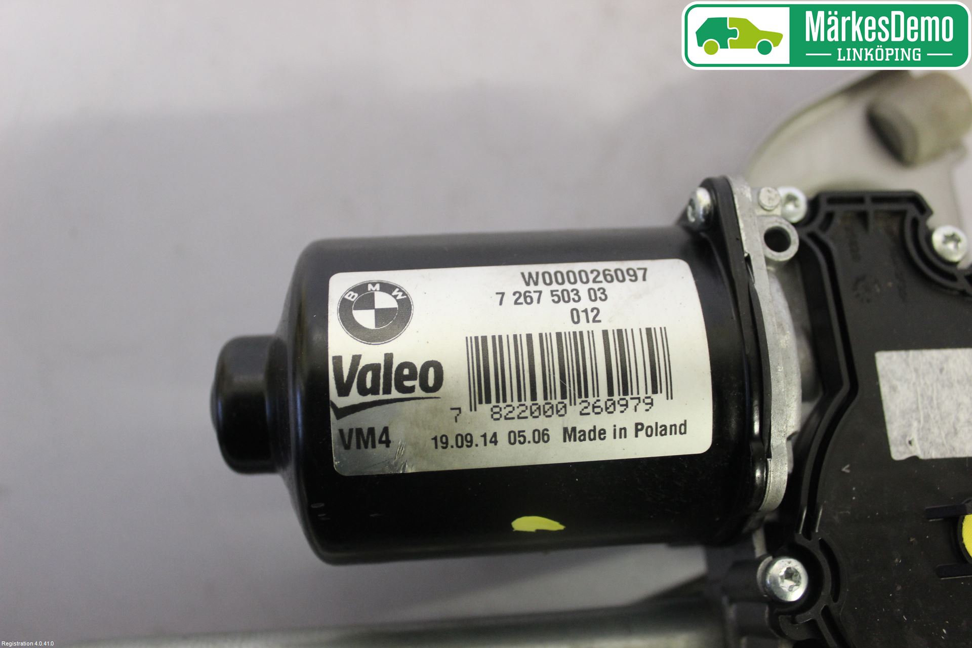 BMW 1 F20/F21 11-19 Torkarmotor Vindruta