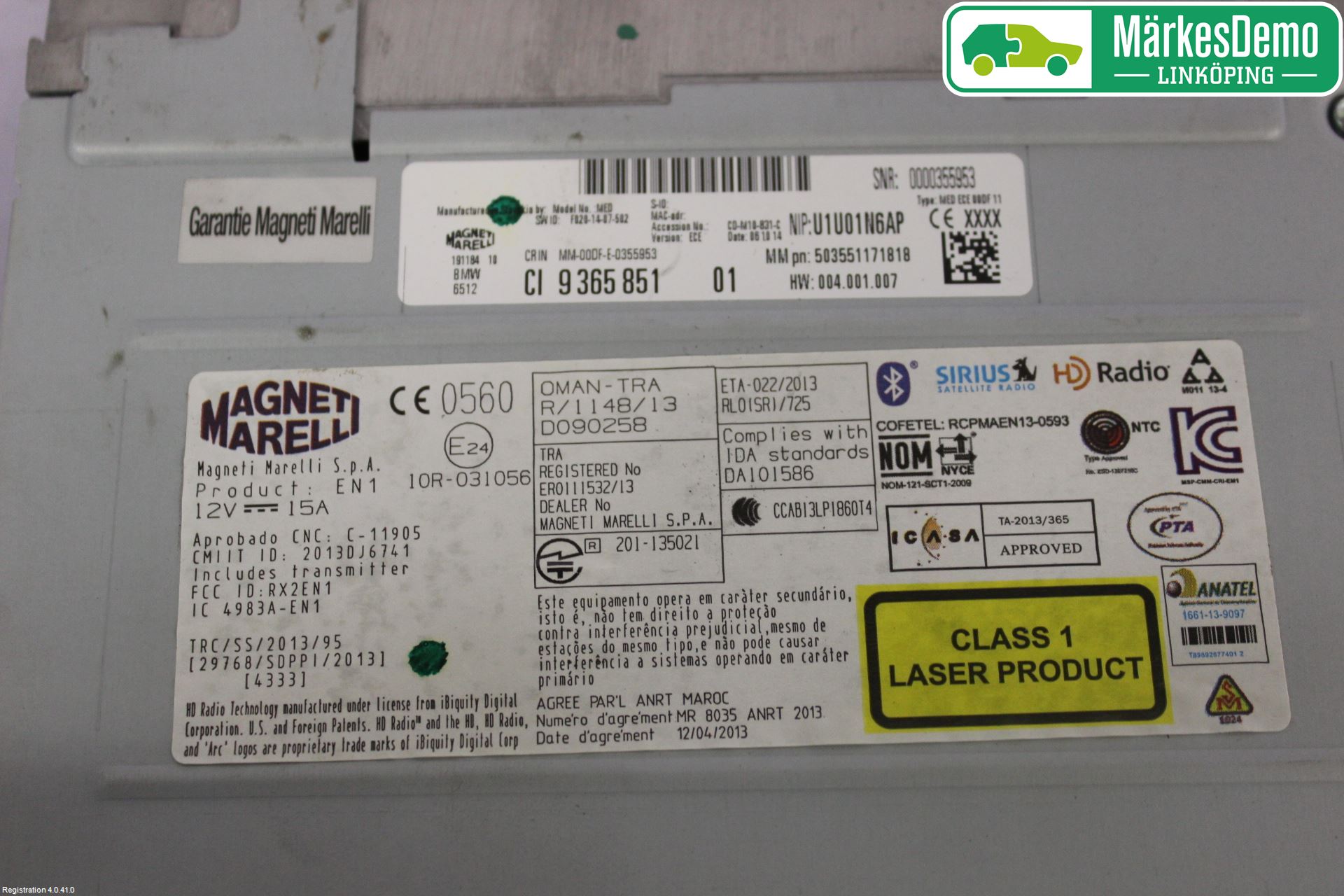 BMW 1 F20/F21 11-19 Cd Radio - Multimediapanel