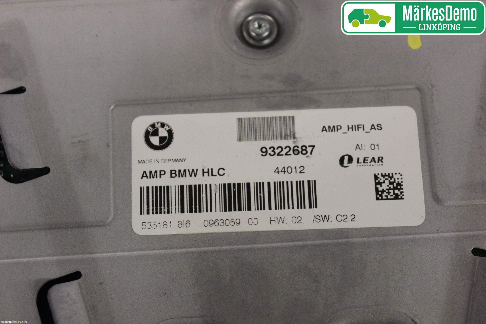 BMW 1 F20/F21 11-19 Radio-Stereo Förstärkare