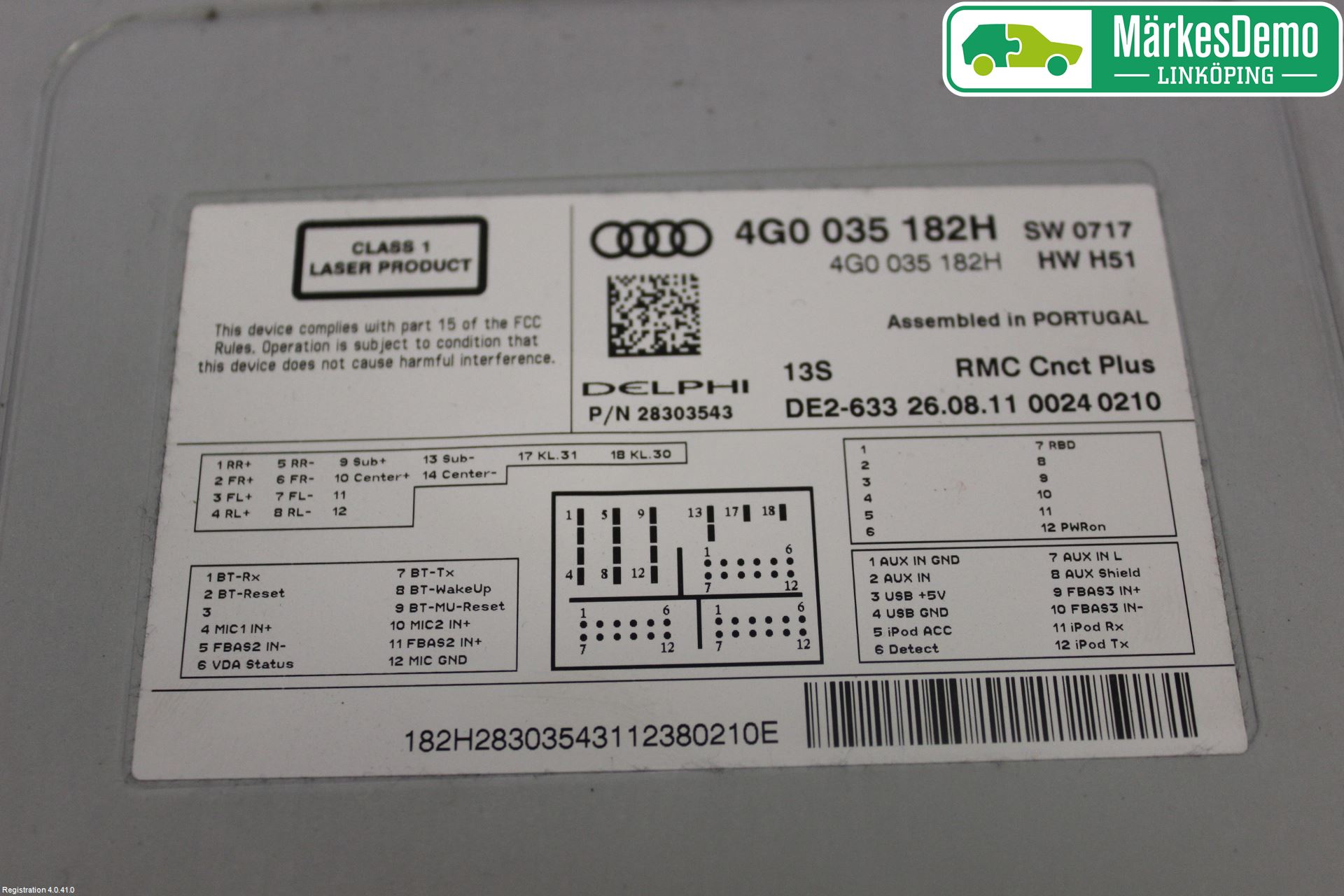 Audi A6/S6 4G 11-18 Cd Radio - Multimediapanel