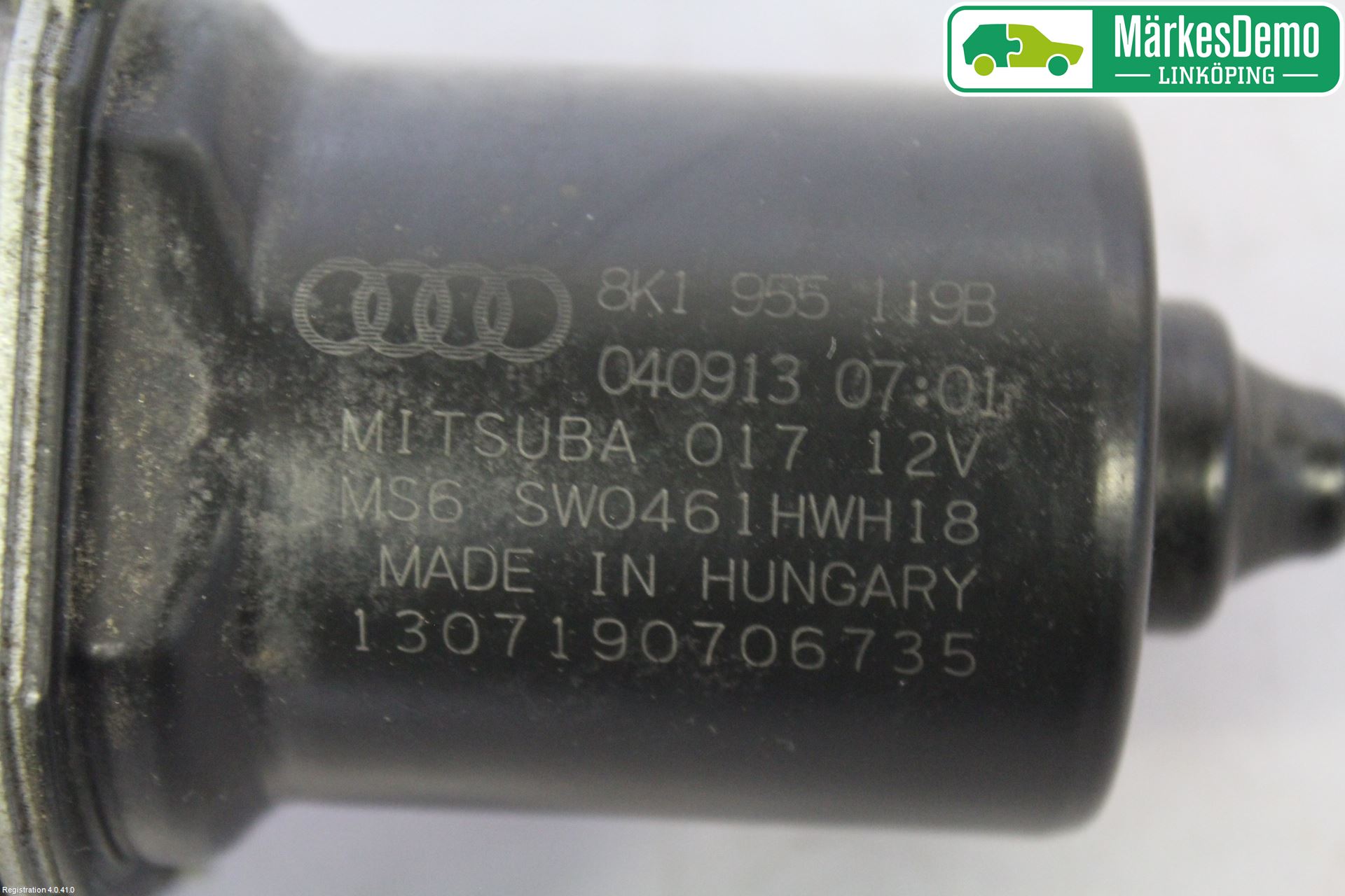 Audi A4 12-15 Torkarmotor Vindruta