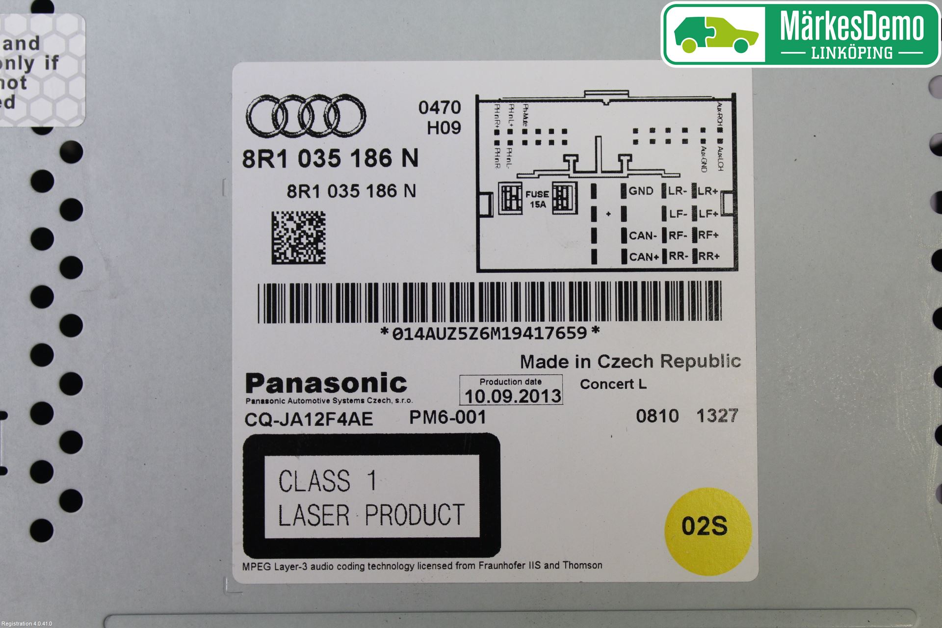 Audi A4 12-15 Cd Radio - Multimediapanel