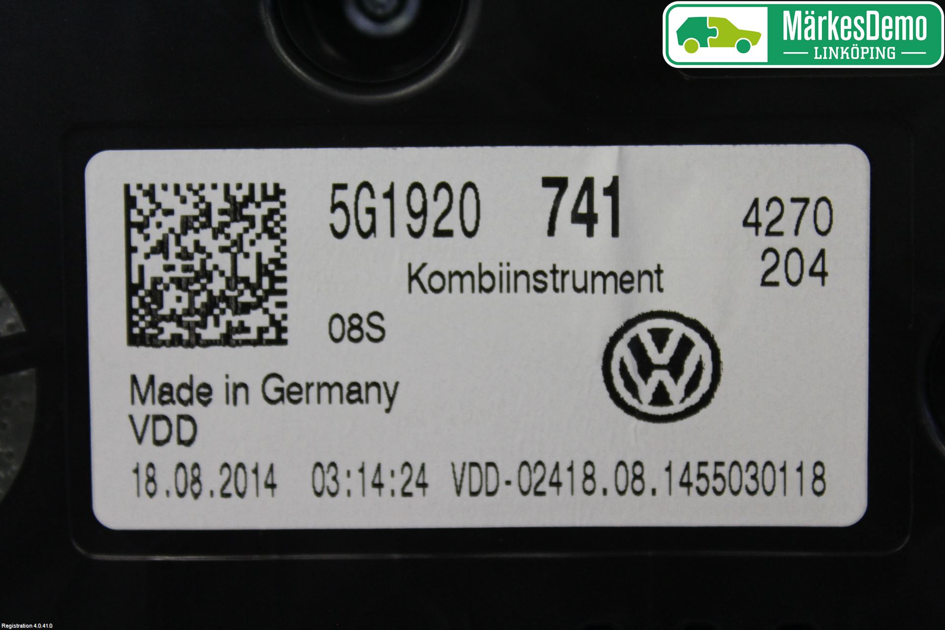 Volkswagen VW GOLF / E-GOLF VII 13-20 Instrument Komb