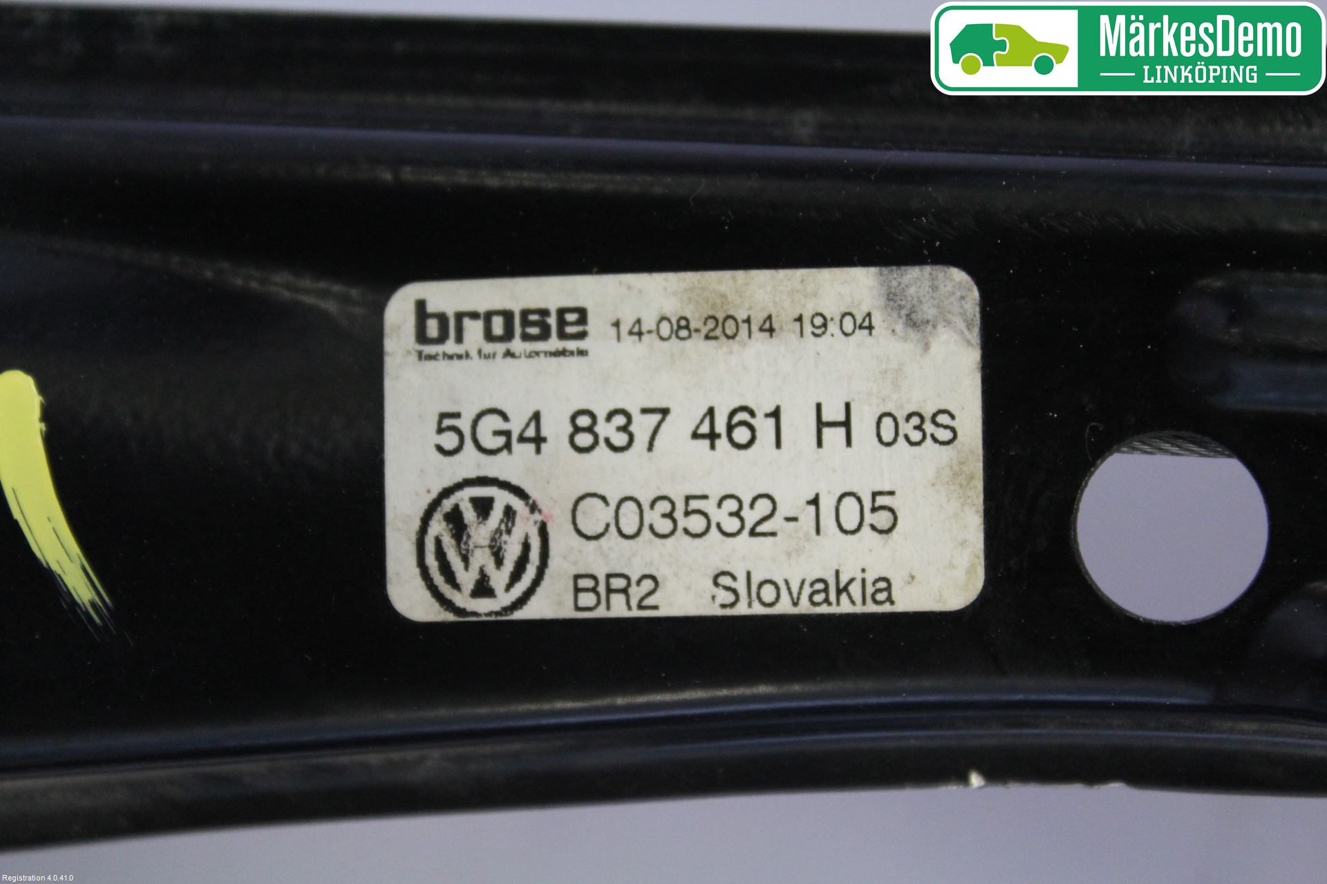 Volkswagen VW GOLF / E-GOLF VII 13-20 Fönsterhissmekanism