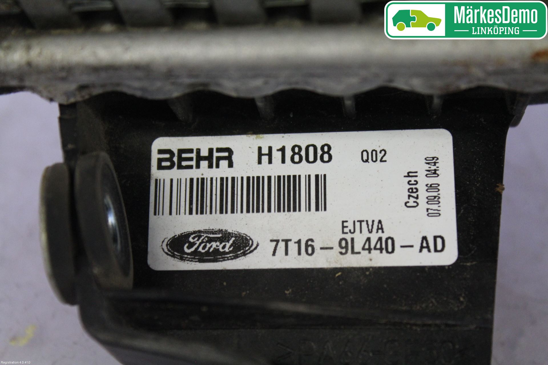 Ford TRANSIT CONNECT 03-08 Laddluft-Intercooler Kyl