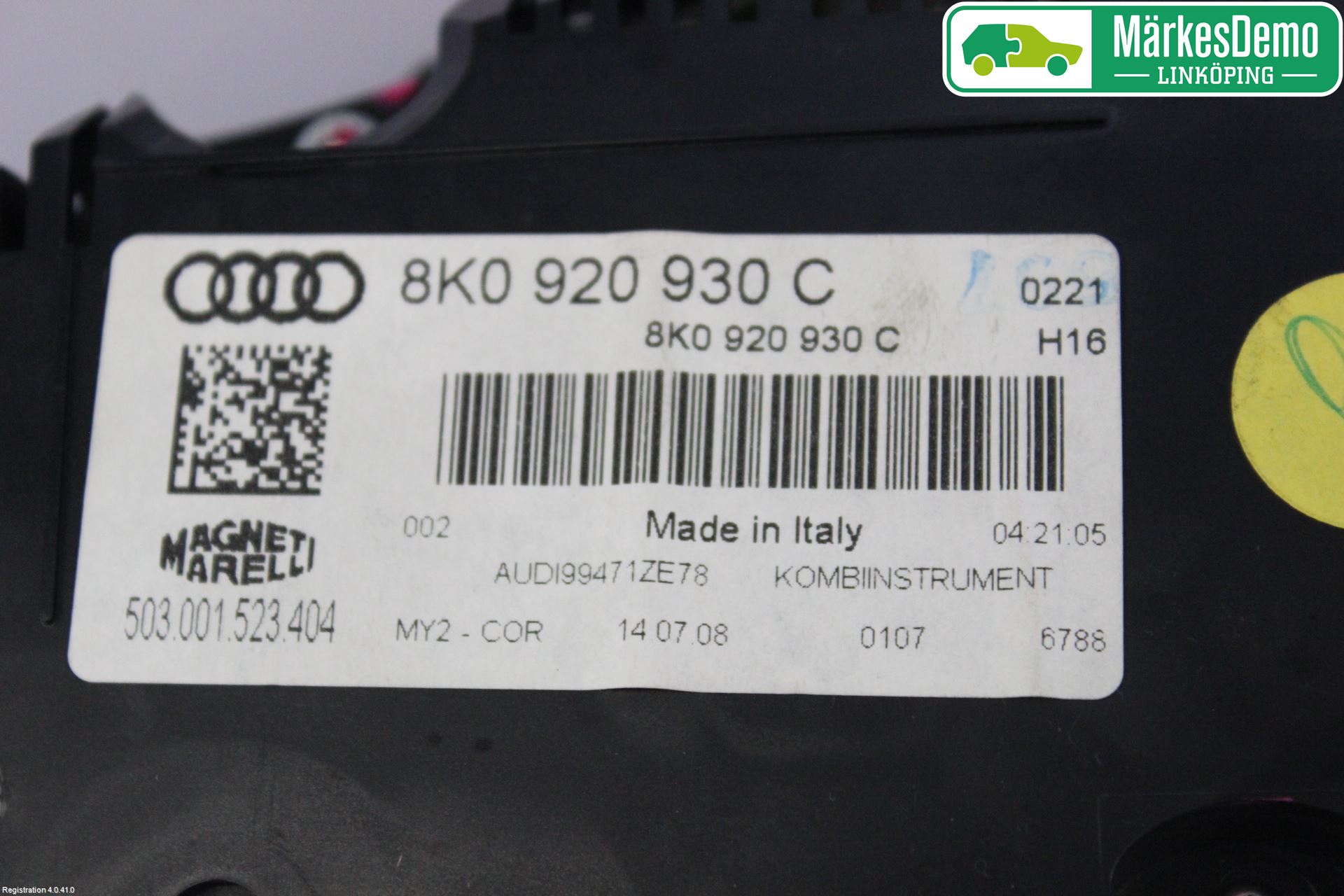 Audi A4/S4 08-11 Instrument Komb
