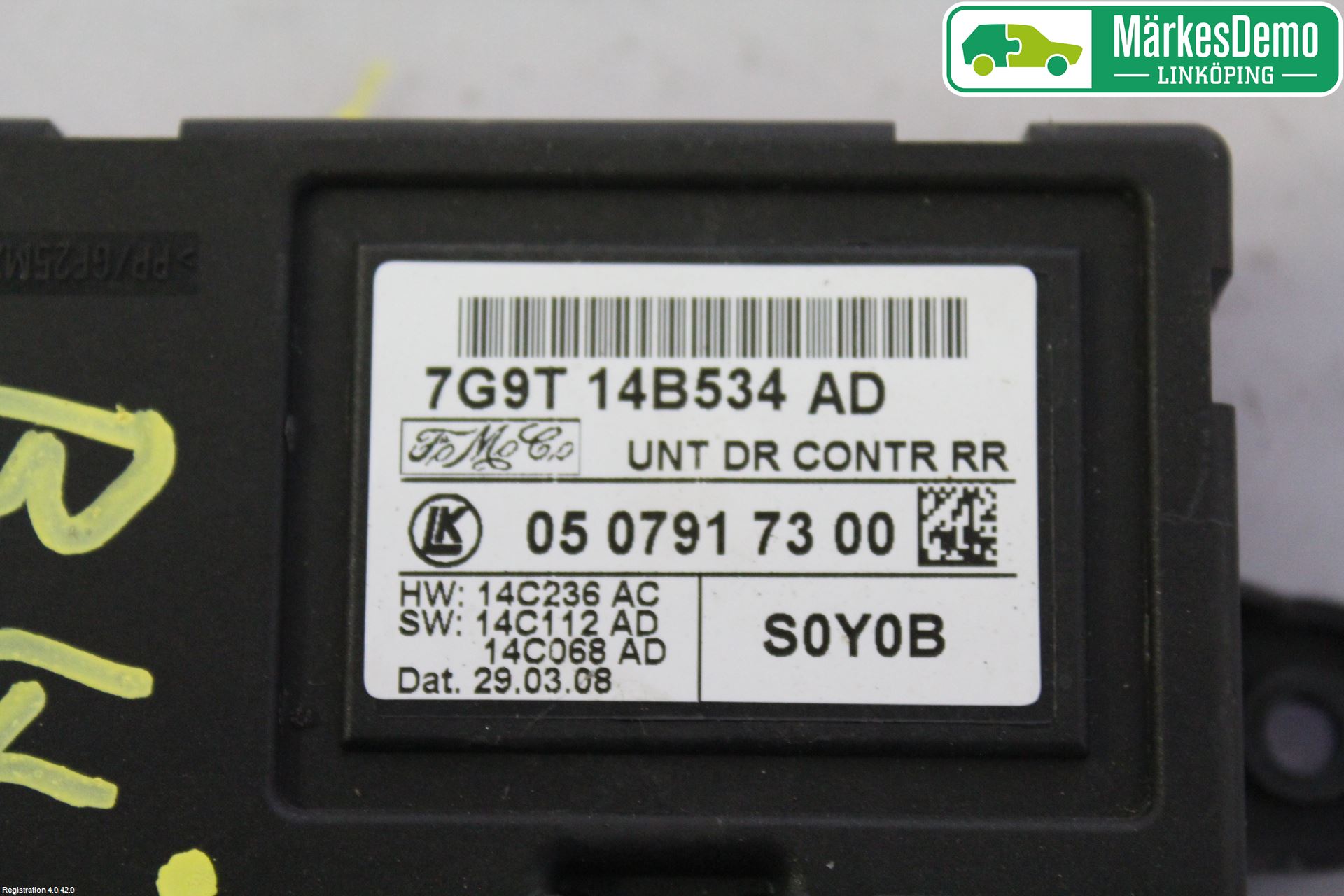 Ford S-MAX 06-15 Styrenhet Dörr