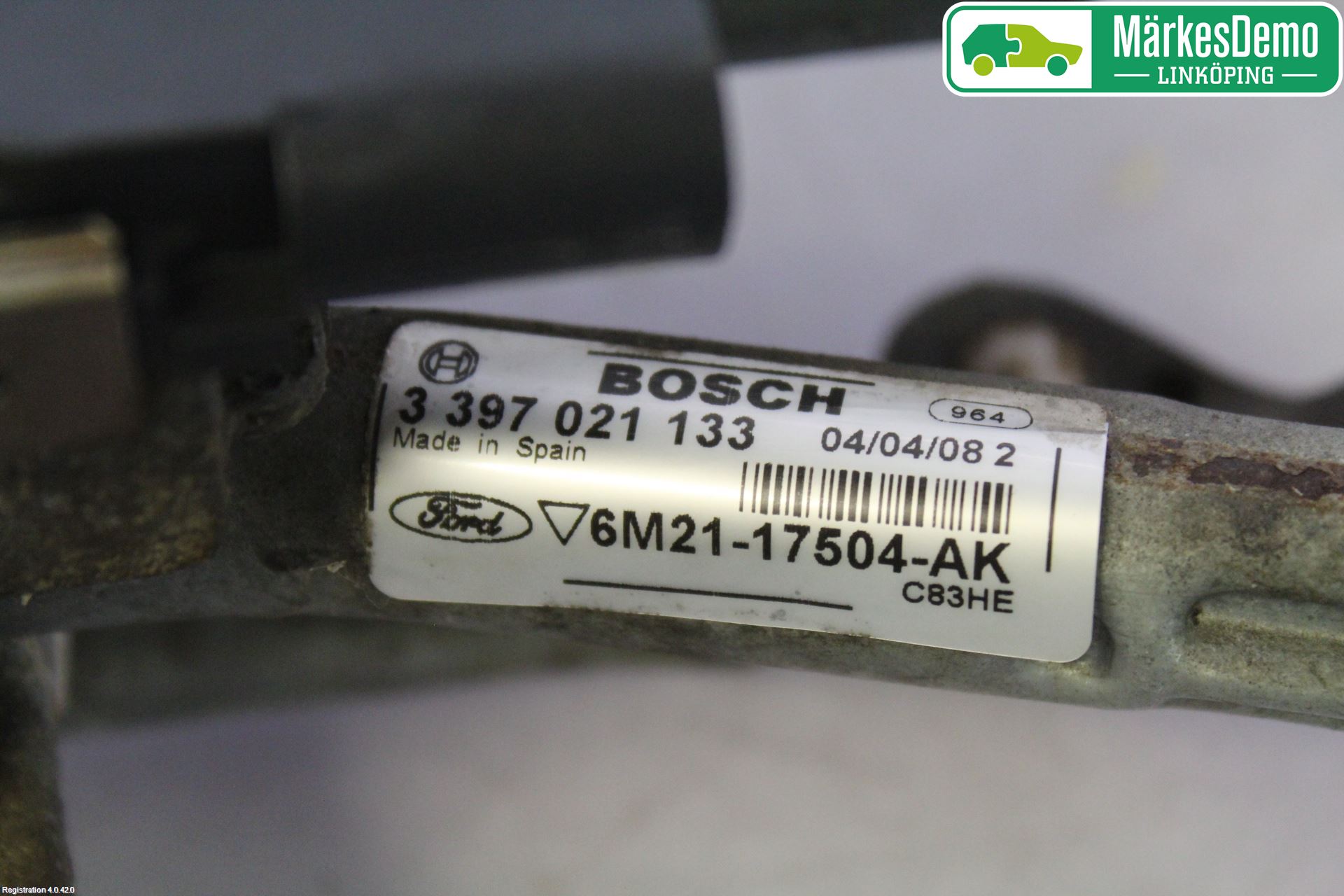 Ford S-MAX 06-15 Torkarmotor Vindruta