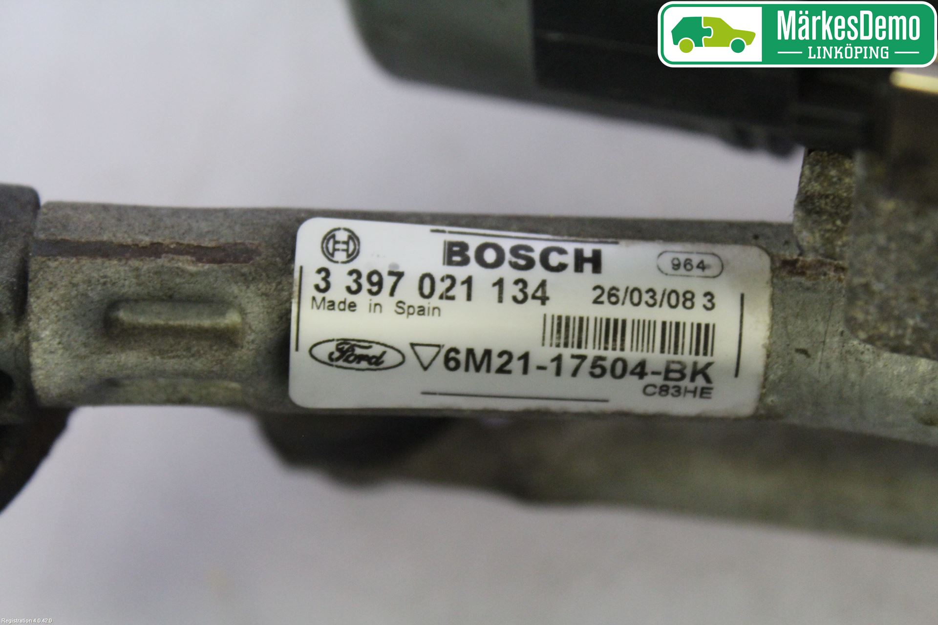 Ford S-MAX 06-15 Torkarmotor Vindruta