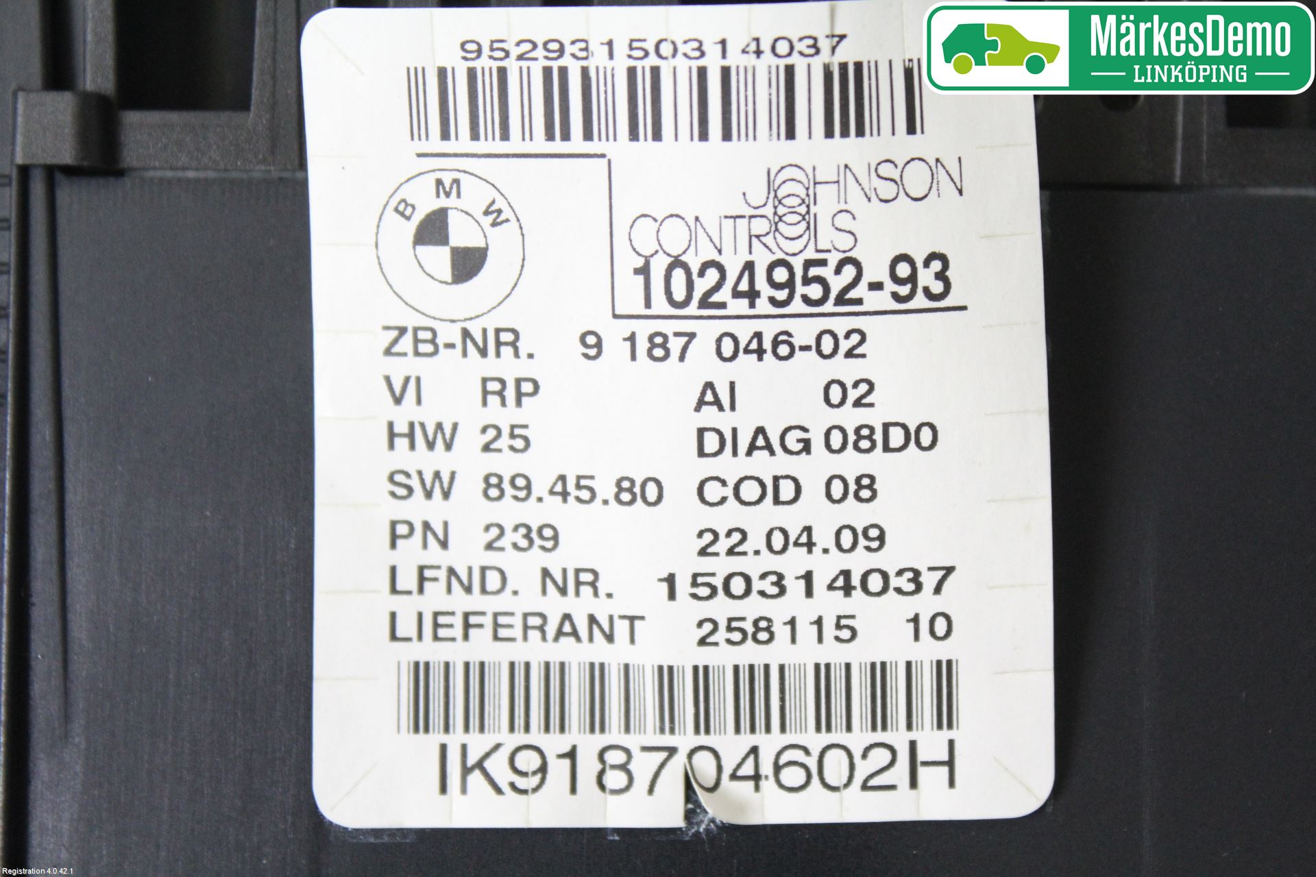 BMW 1 E87/81 5D/3D 03-11 Instrument Komb