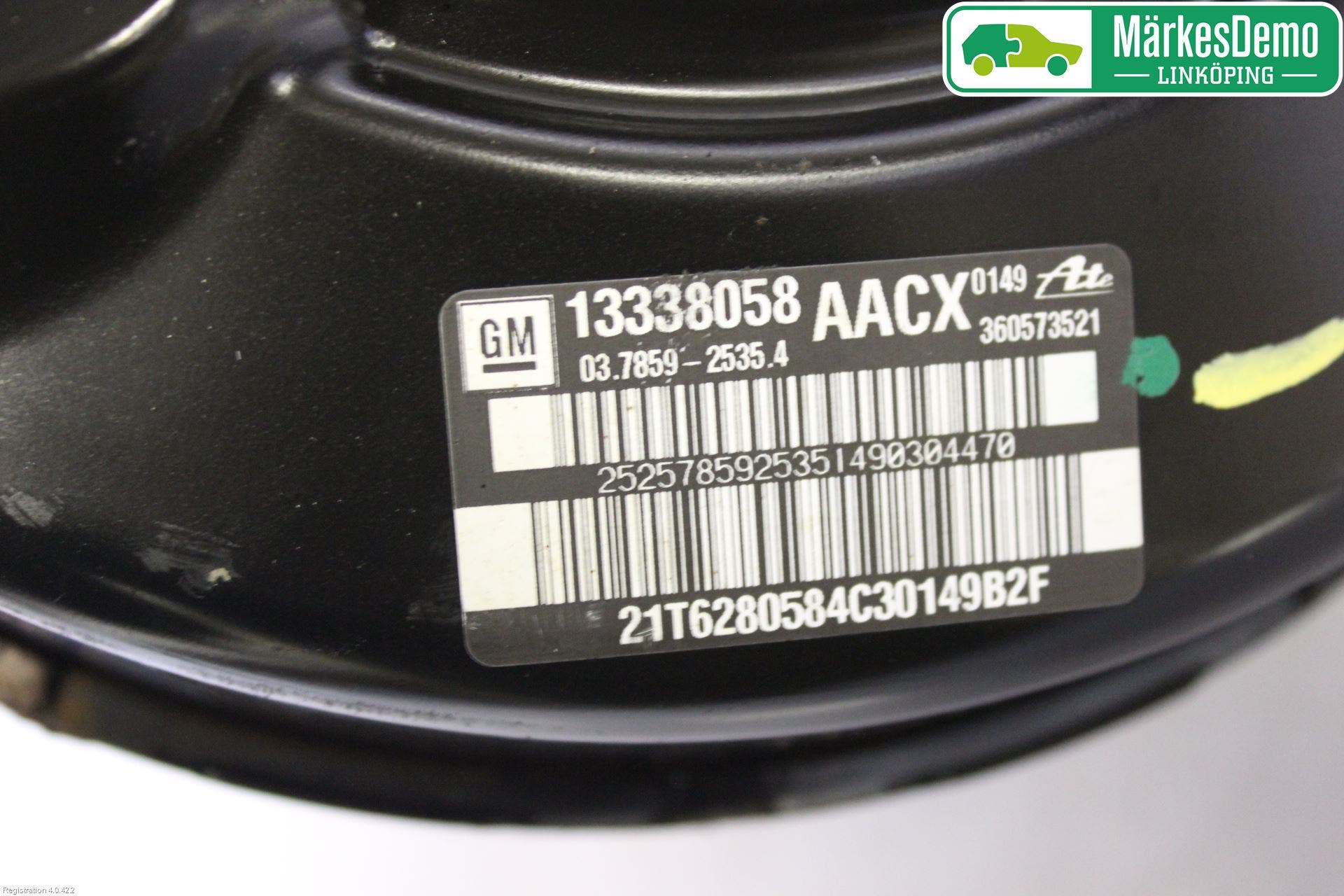 Opel ASTRA J 10-15 Bromsservo