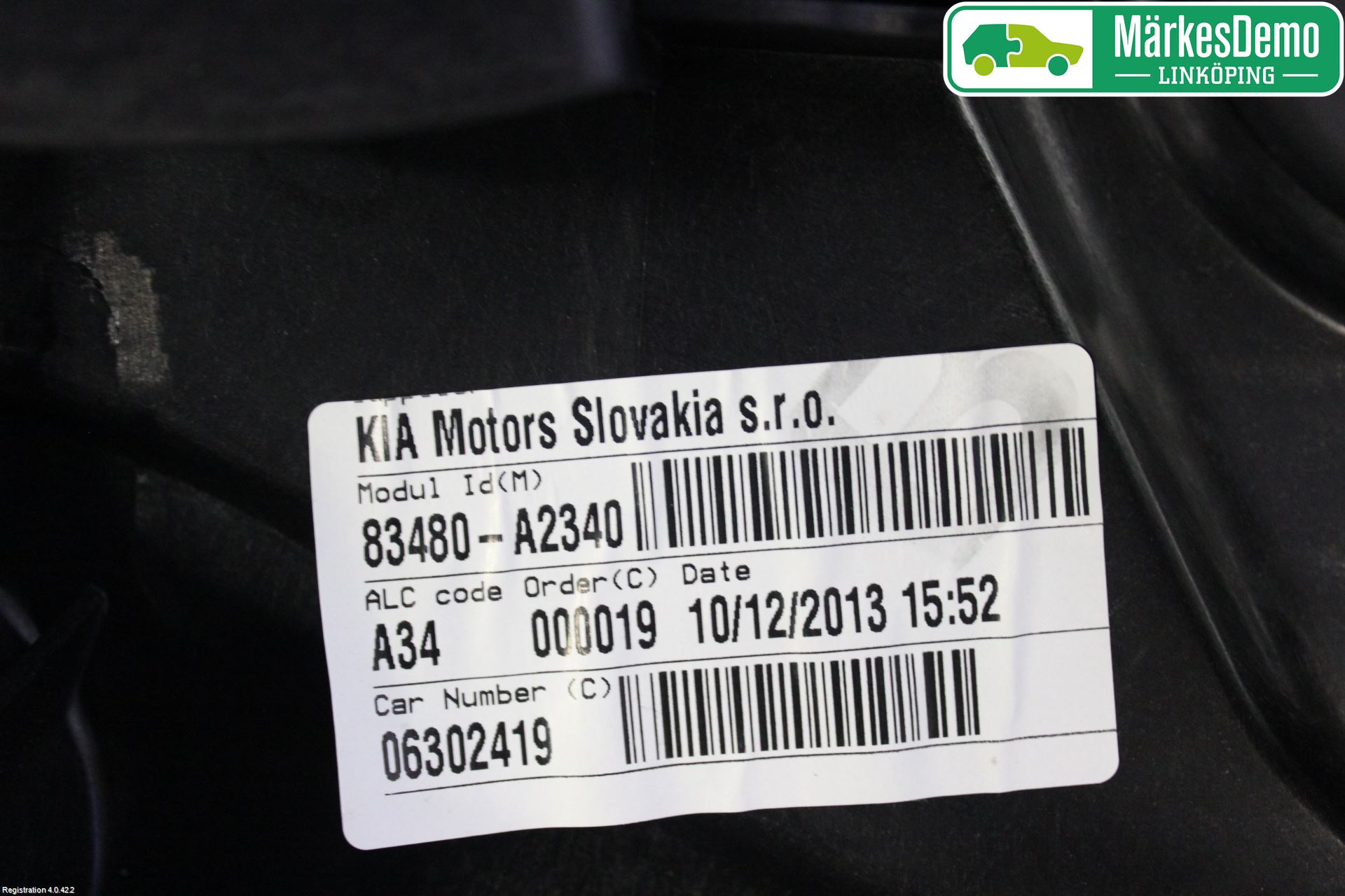 Kia CEED 12-18 Fönsterhissmekanism