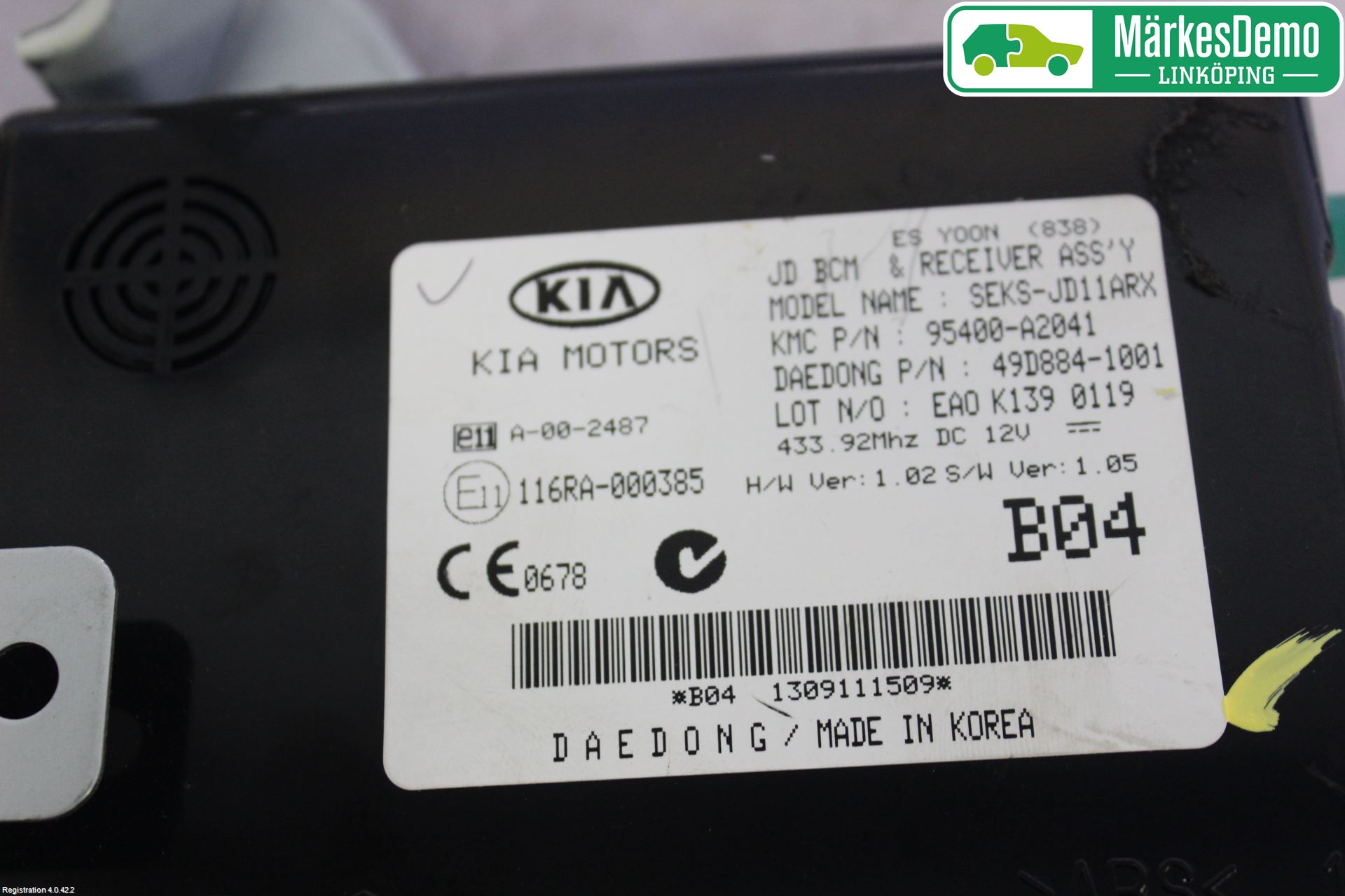 Kia CEED 12-18 Styrenhet Parkeringshjälp