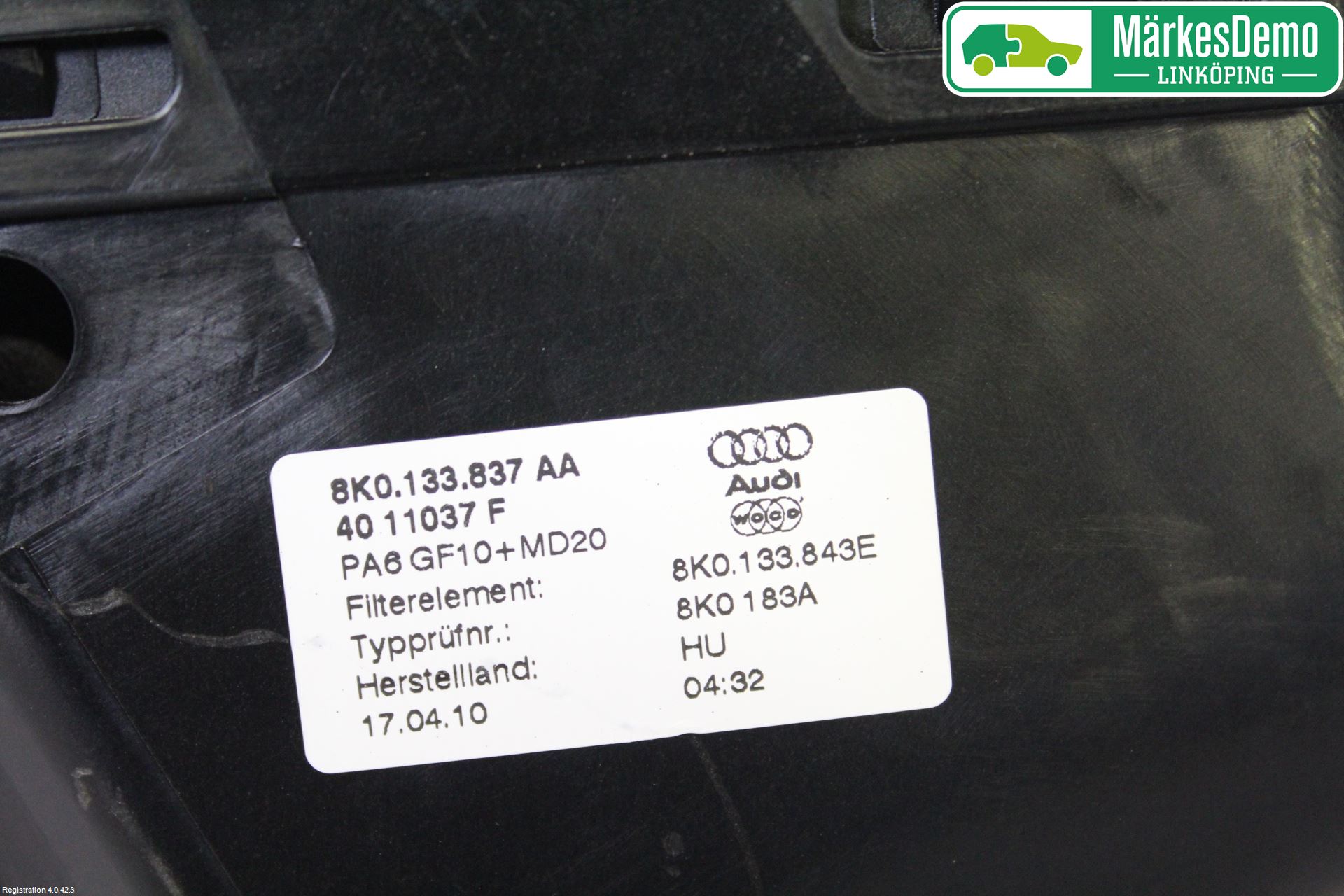 Audi Q5 09-16 Luftrenare