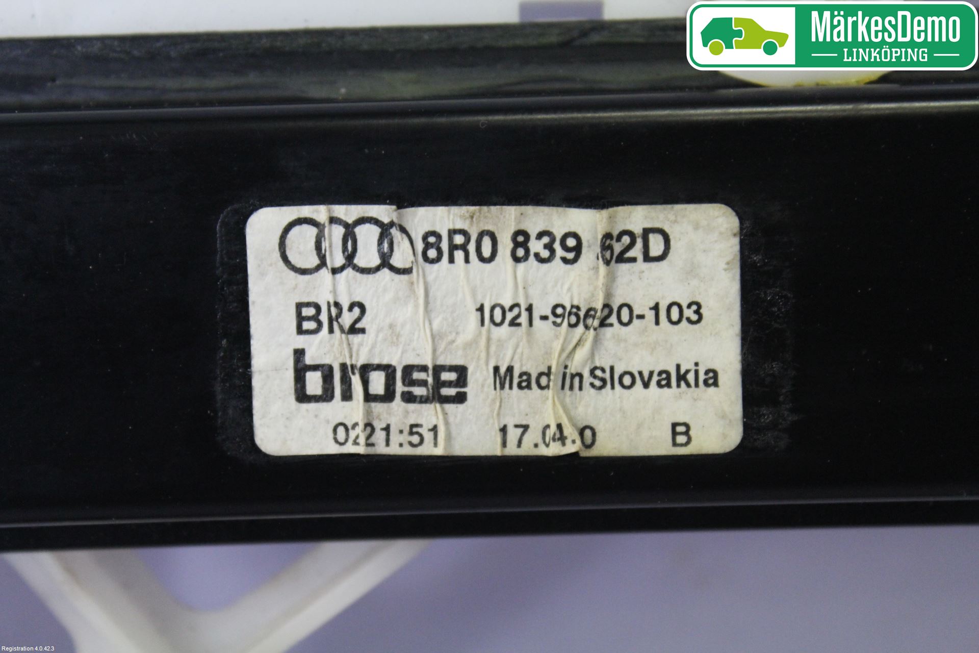 Audi Q5 09-16 Fönsterhissmekanism