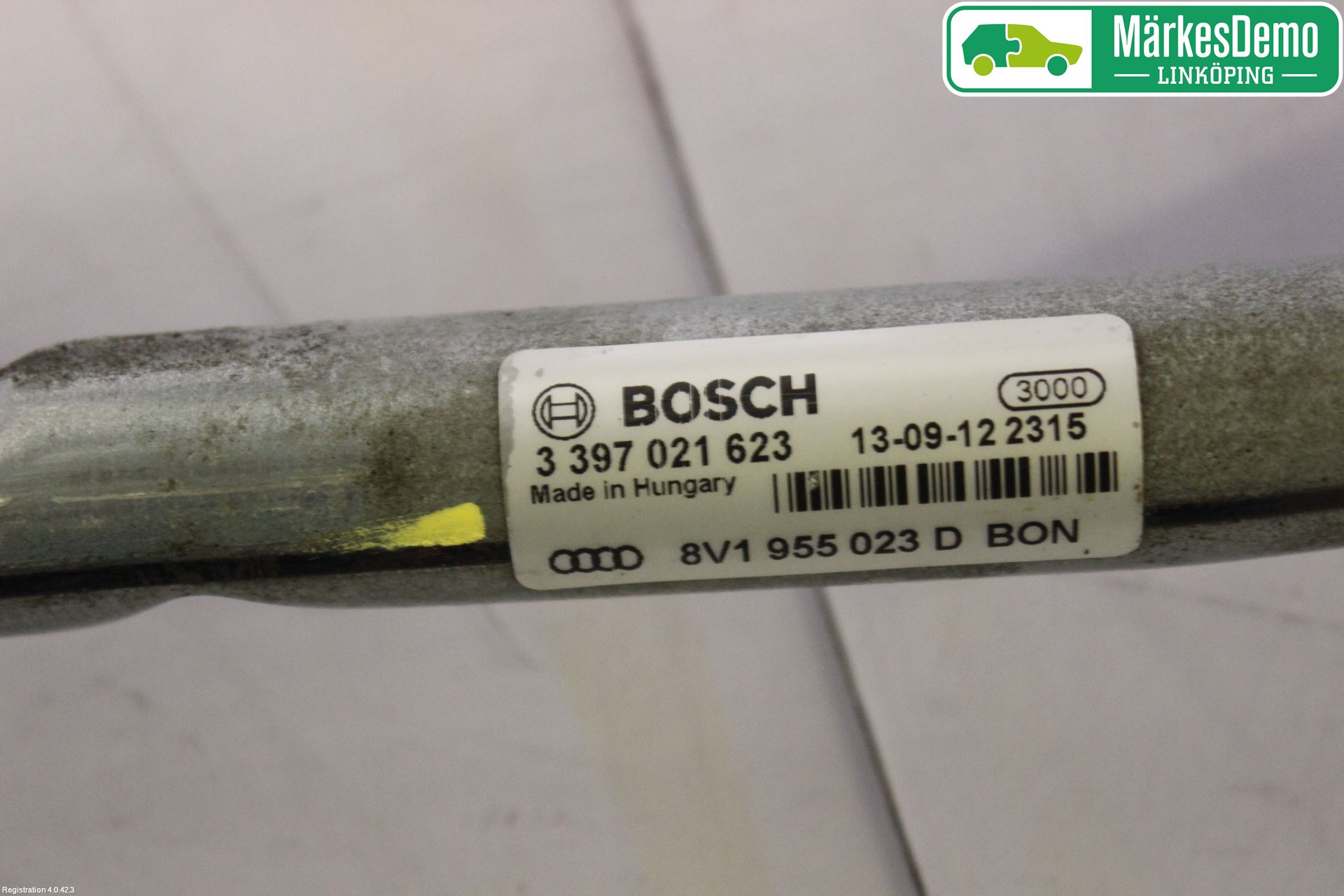 Audi A3/S3 8V 13-20 Torkarmekanism Vindruta