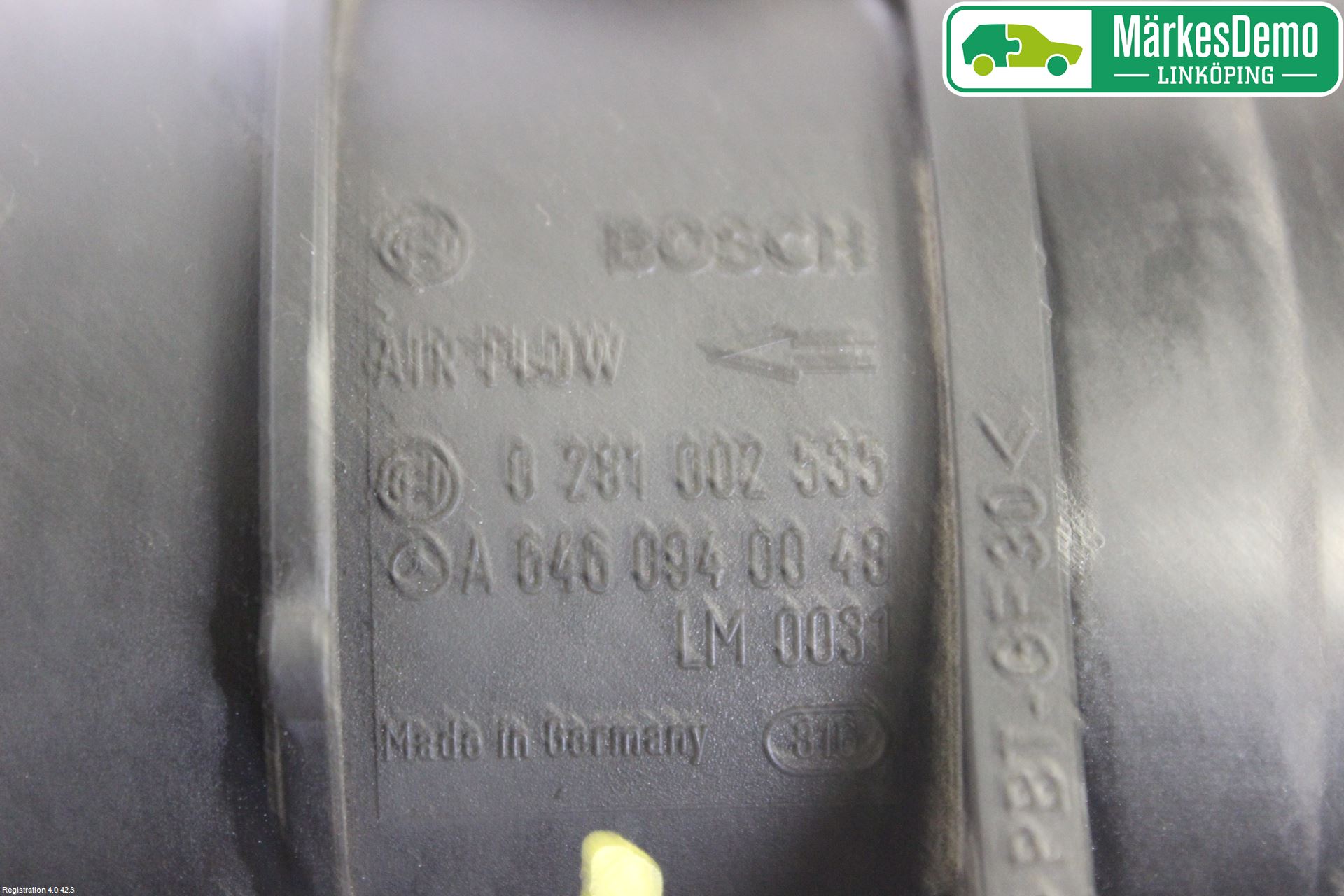 Mercedes-Benz MB E-KLASS (W211) 02-09 Injluftmassamätare