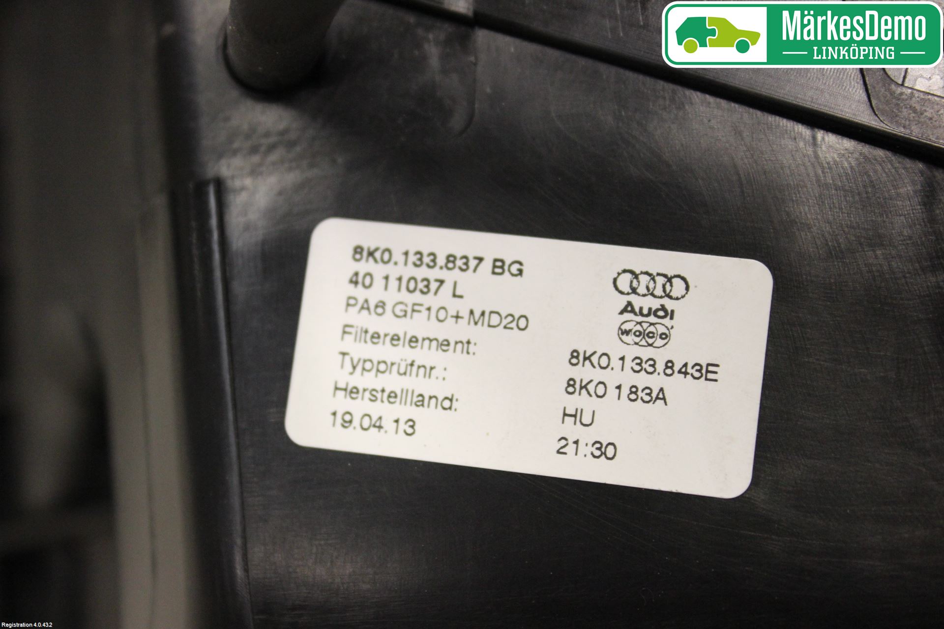 Audi Q5 09-16 Luftrenare