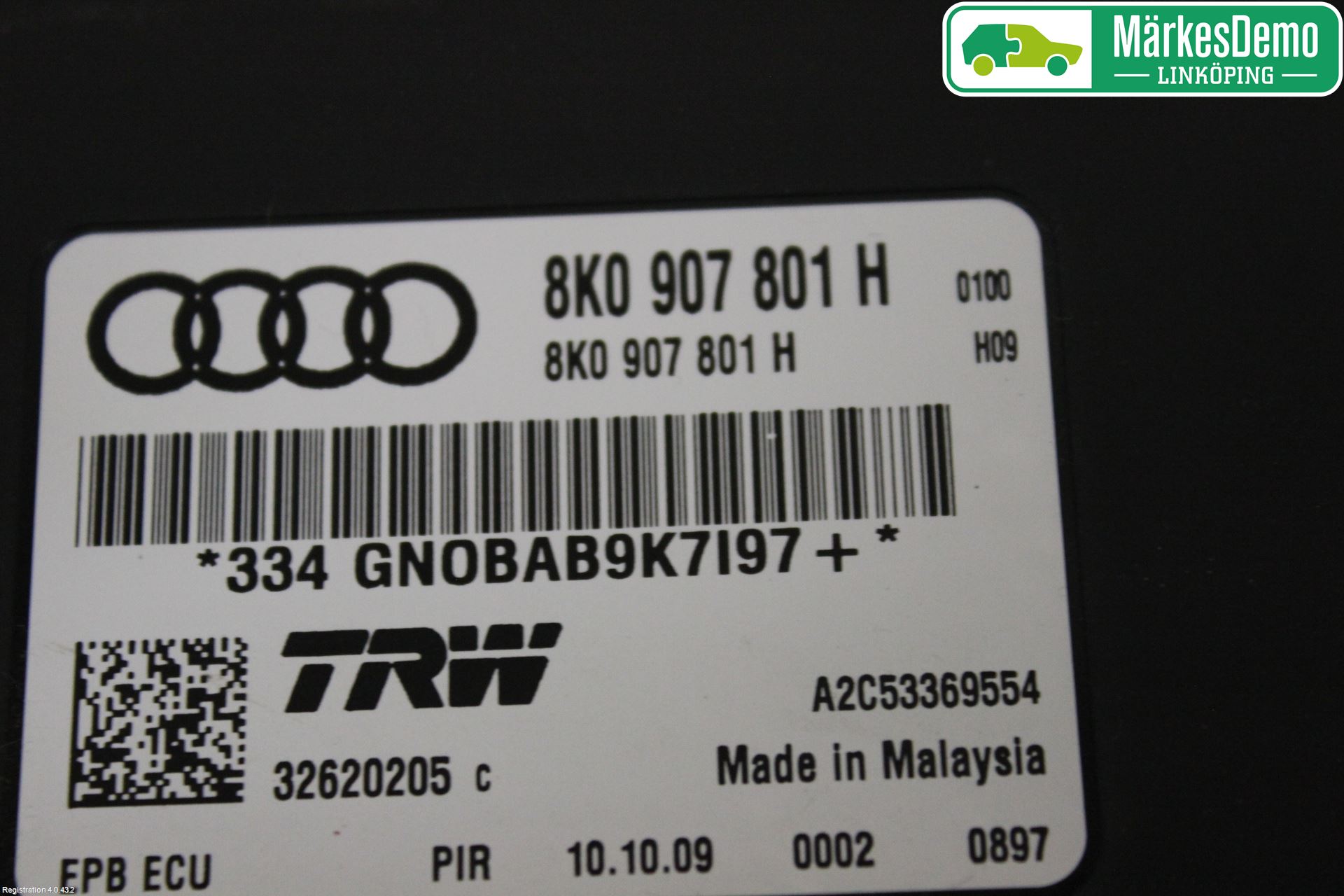 Audi A5 07-16 Styrenhet Parkbroms Epb