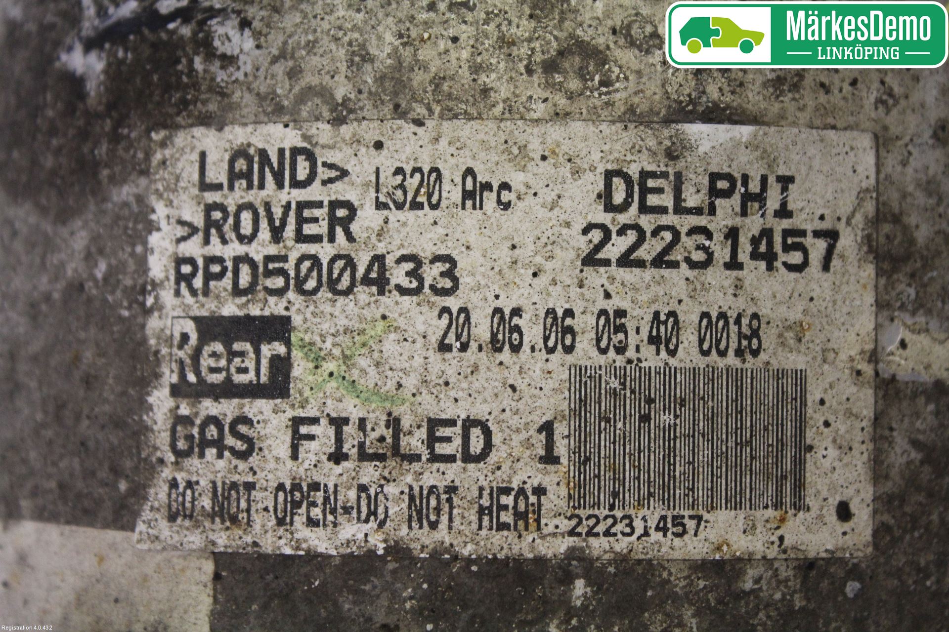 Landrover RANGE ROVER SPORT (L320) 05-09 Fjäderben Bak Höger