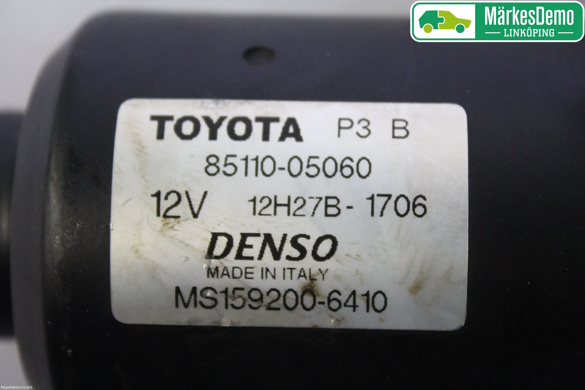 Toyota AVENSIS 07-08 Torkarmotor Vindruta