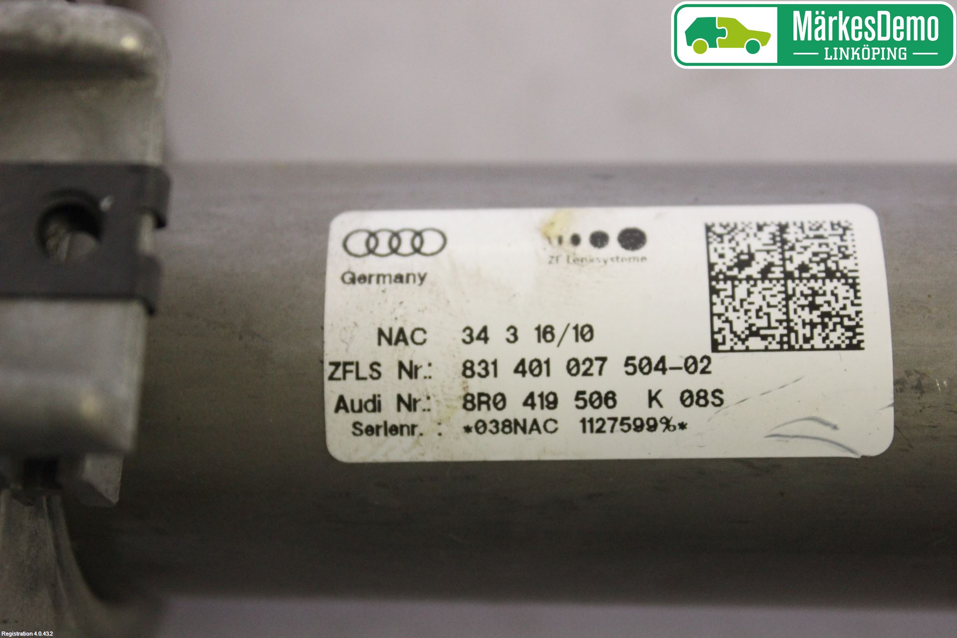 Audi Q5 09-16 Rattaxelagg Justerbart