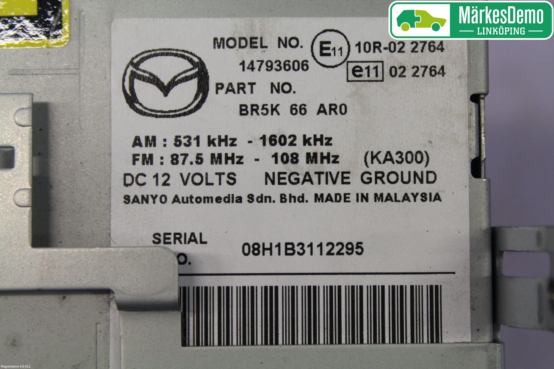 Mazda 3 I 07-08 Cd Radio - Multimediapanel
