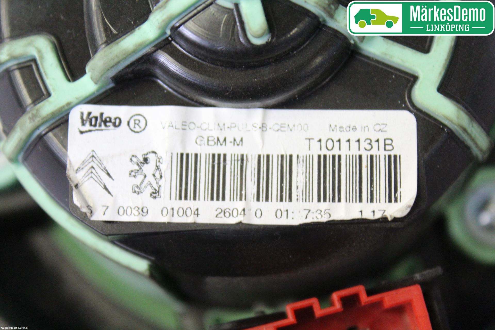 Peugeot 308 08-13 Värmefläkt