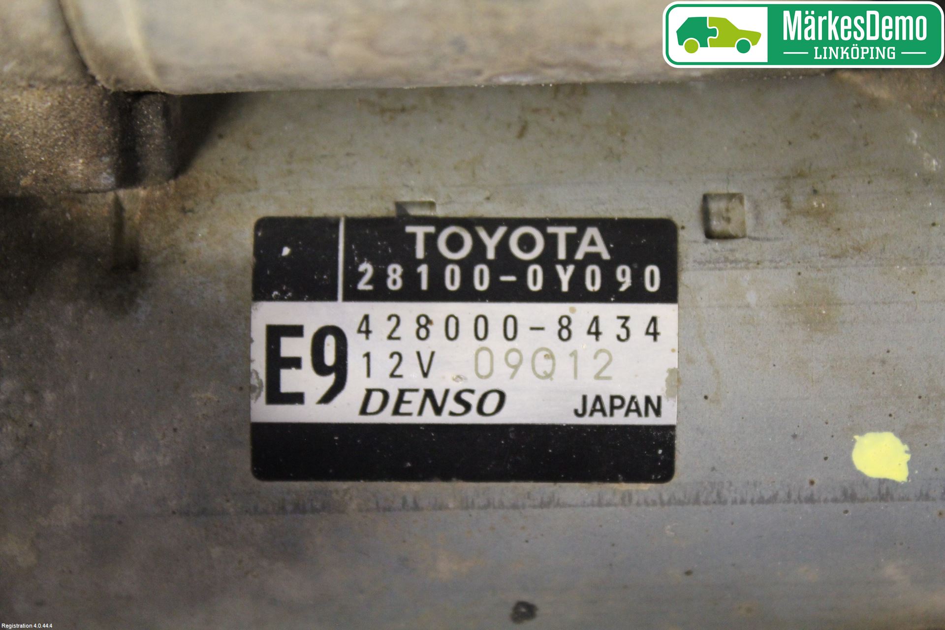 Toyota YARIS XP130 12-14 Startmotor