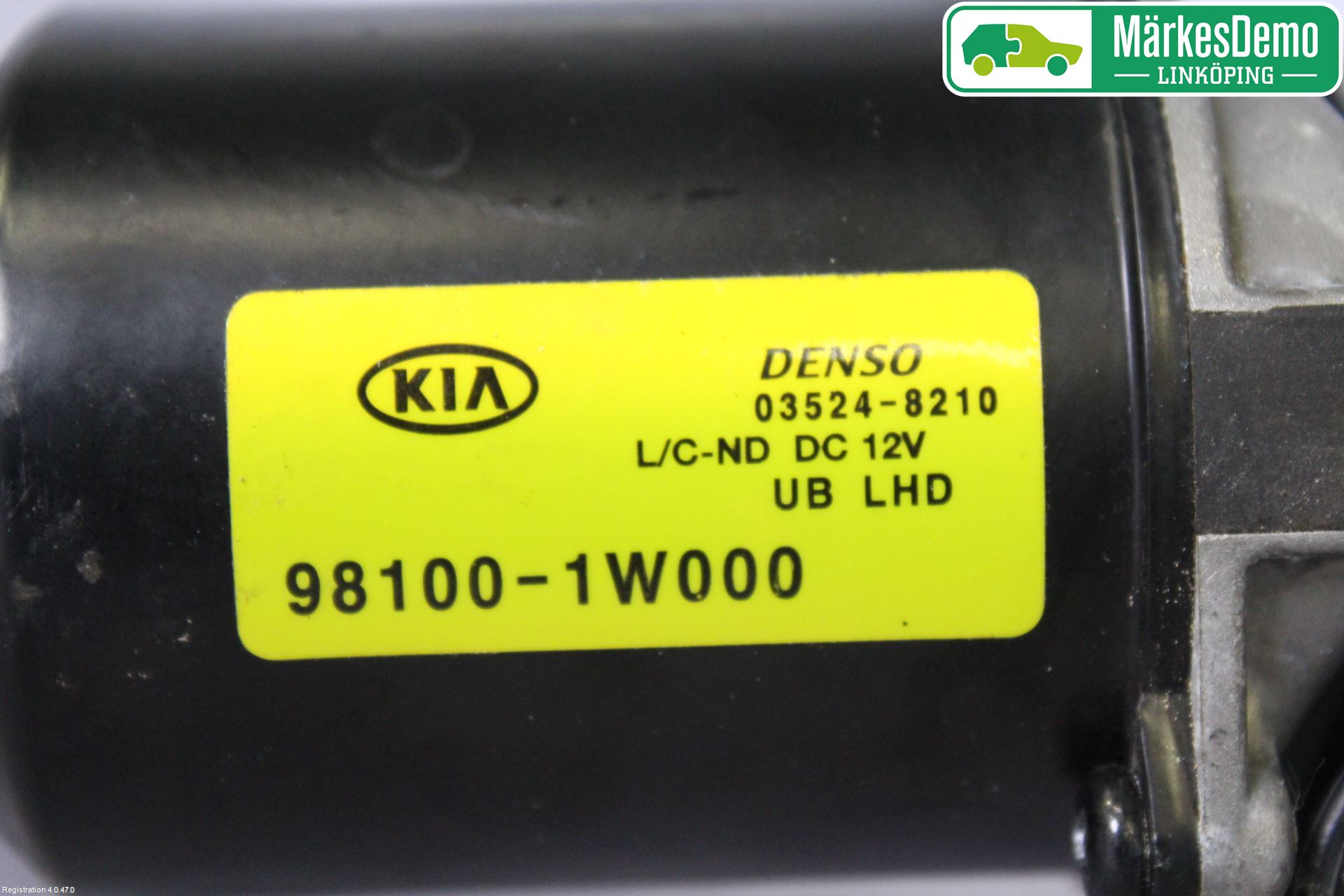 Kia RIO 12-16 Torkarmotor Vindruta