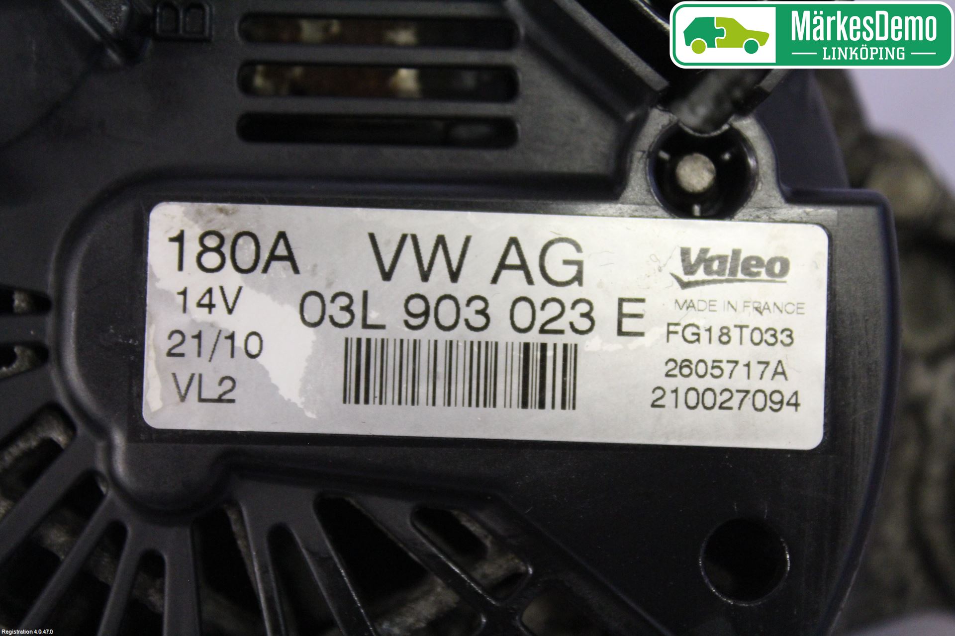 Volkswagen VW PASSAT 05-11 Generator