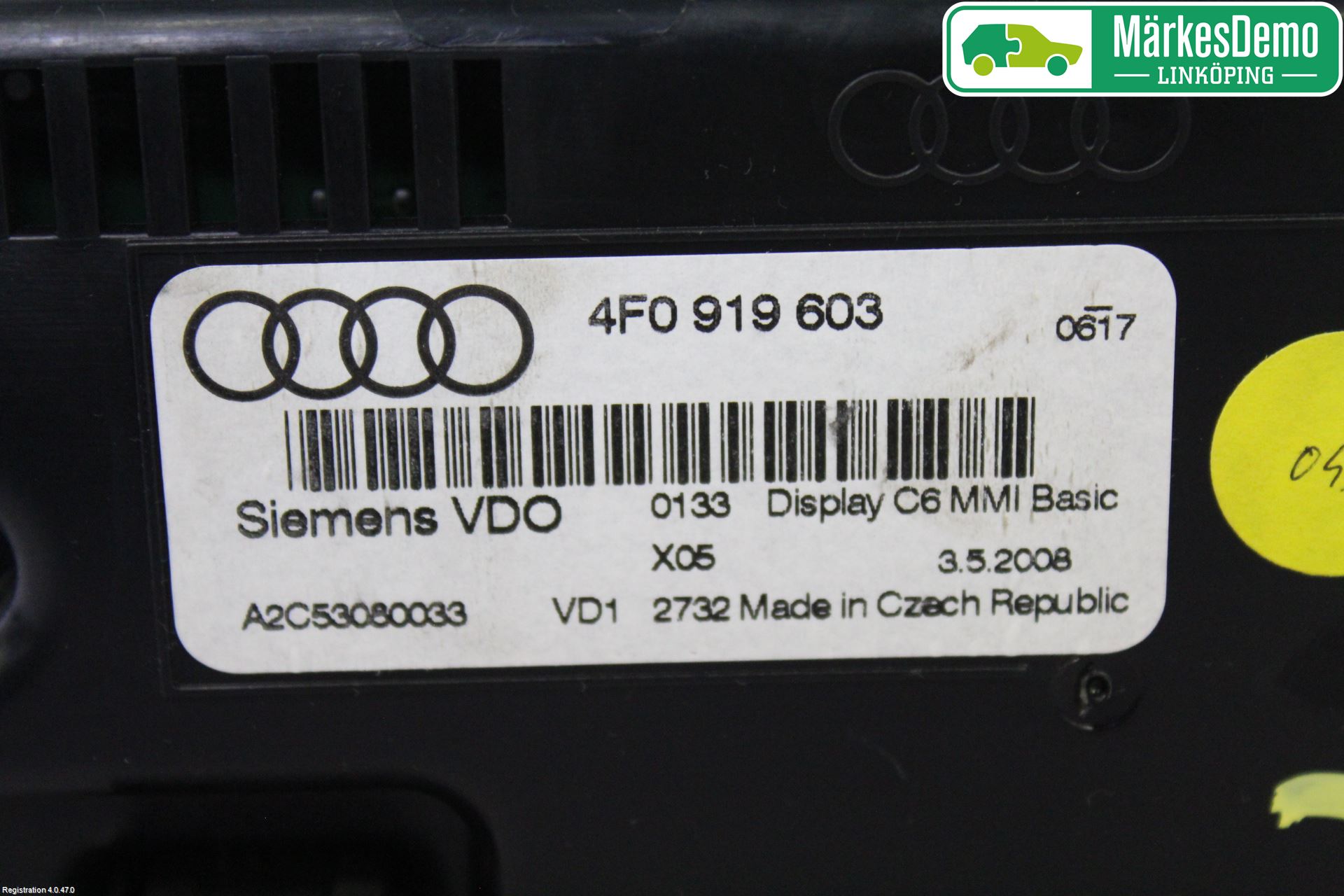 Audi A6/S6     05-11 Multifunktionsdisplay