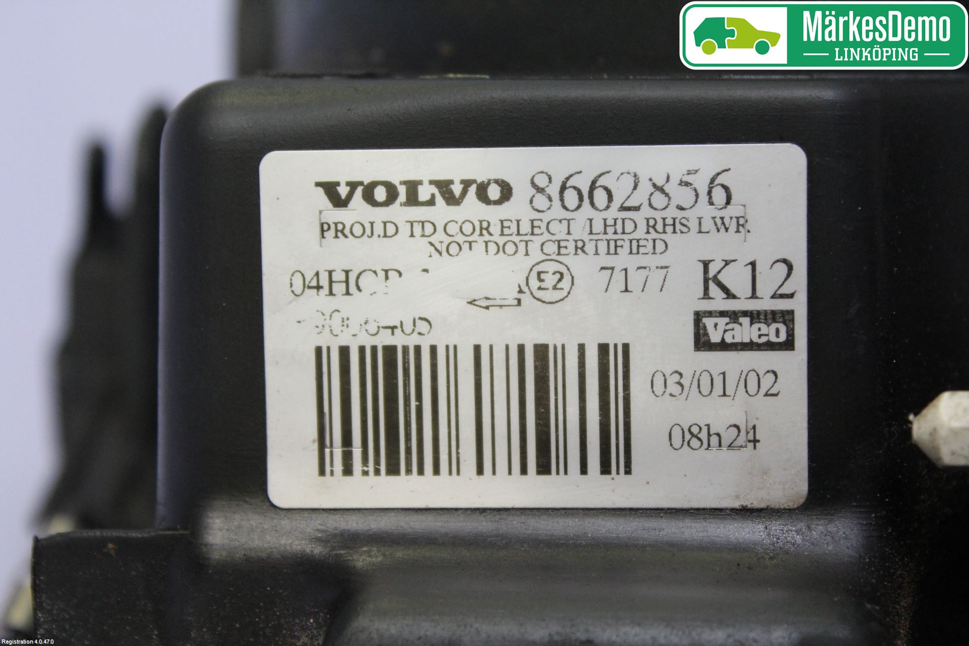 Volvo S80 99-03 Strålkastare Höger