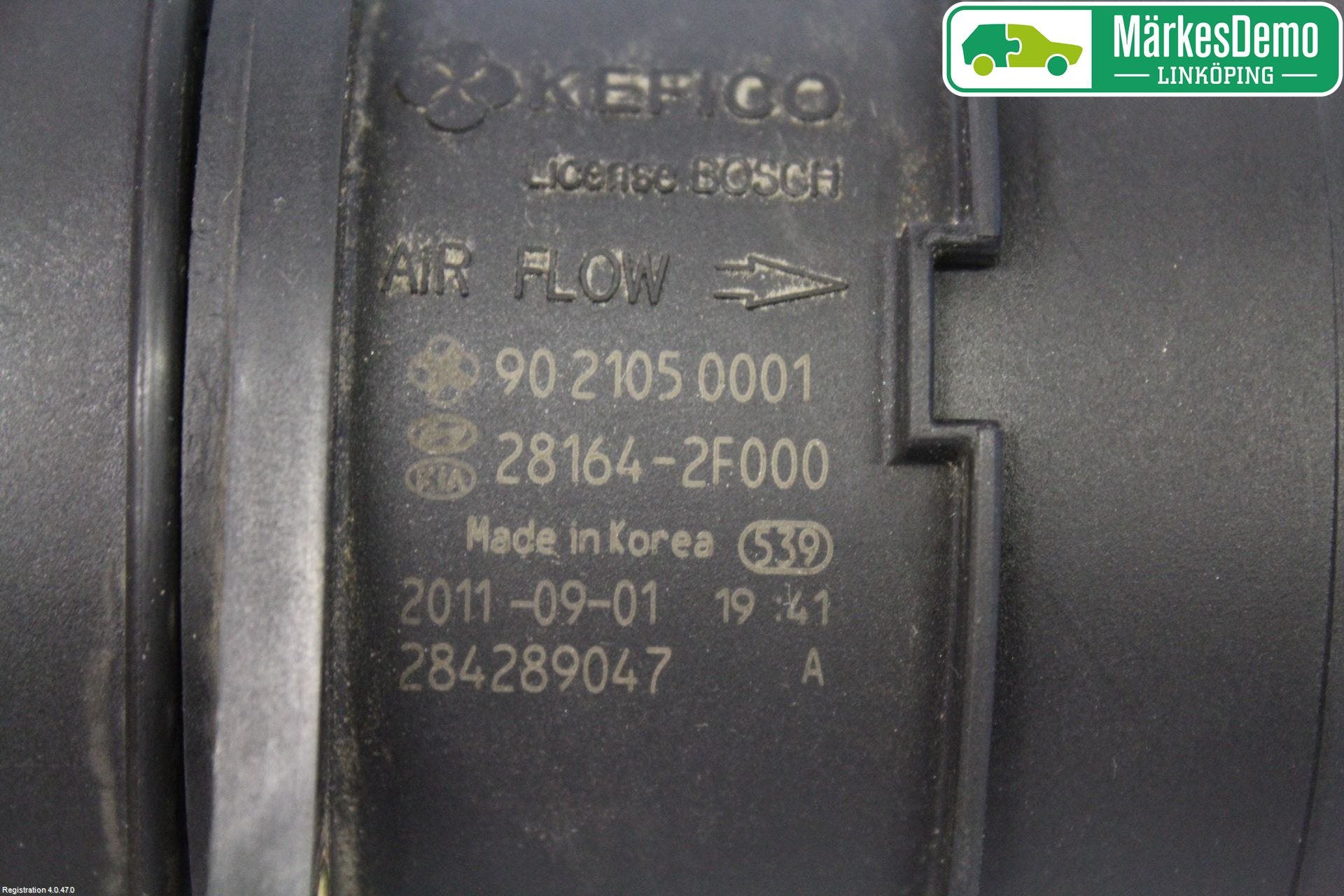 Kia SPORTAGE (SL) 11-15 Injluftmassamätare