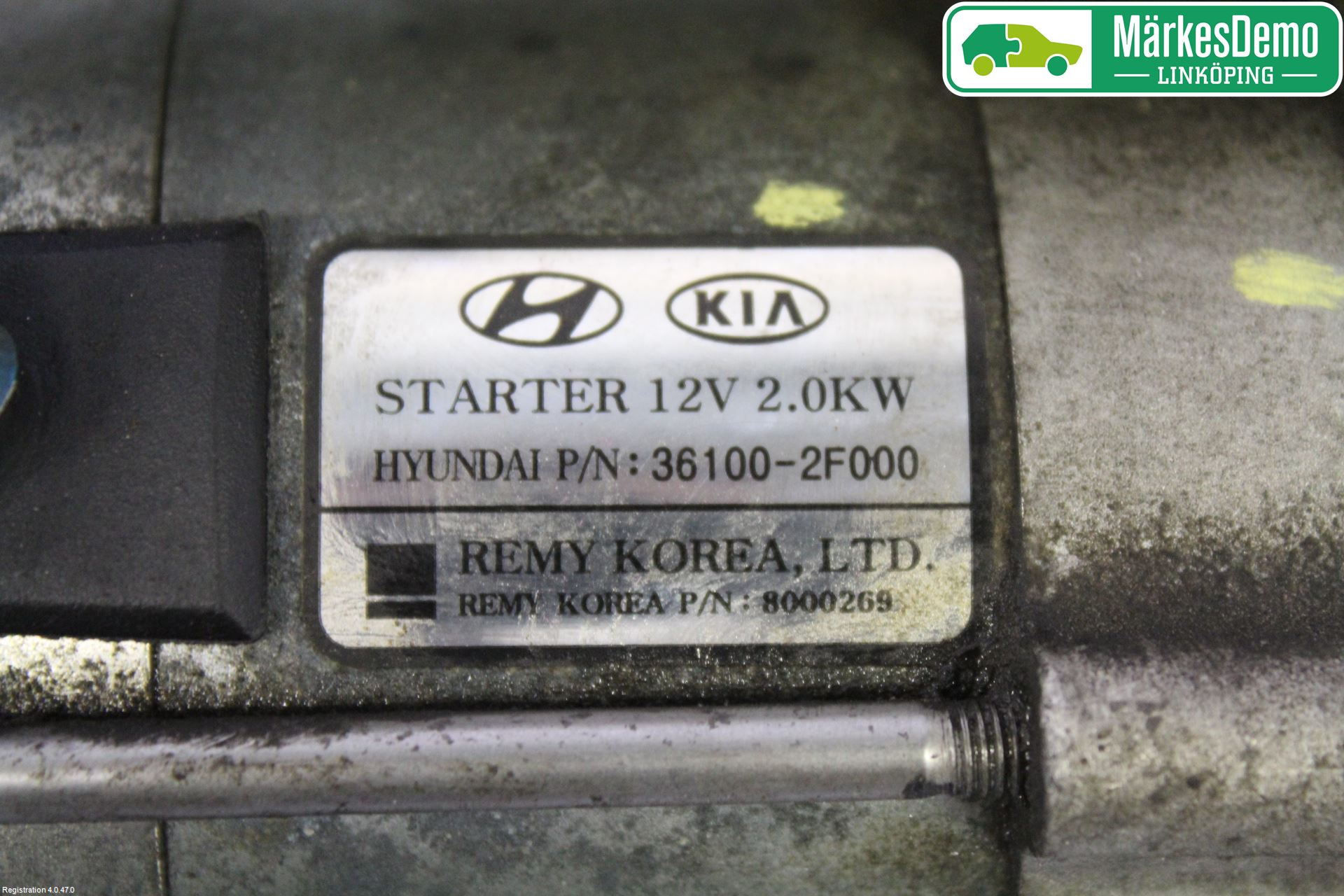 Kia SPORTAGE (SL) 11-15 Startmotor Diesel