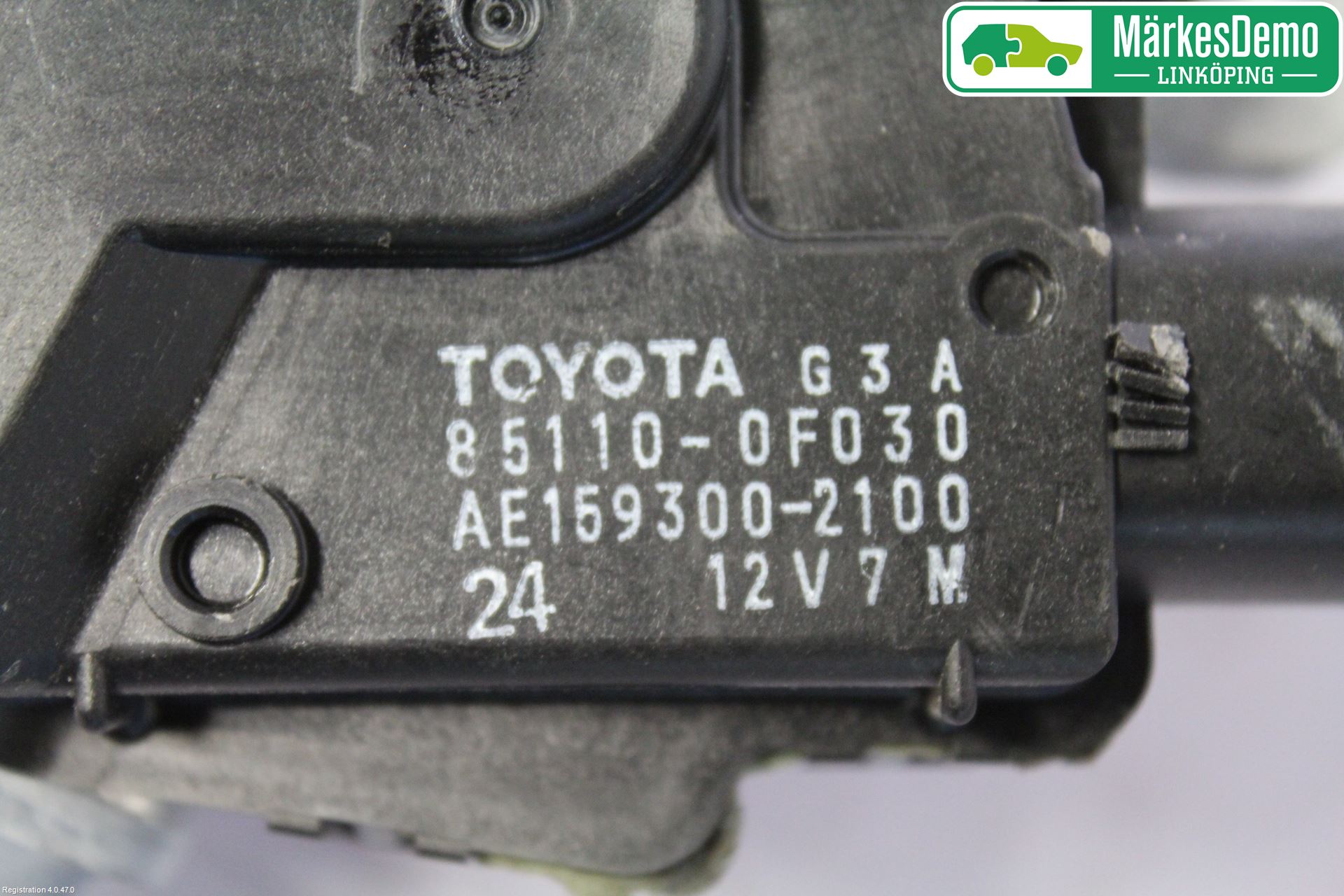Toyota VERSO 09-18 Torkarmotor Vindruta