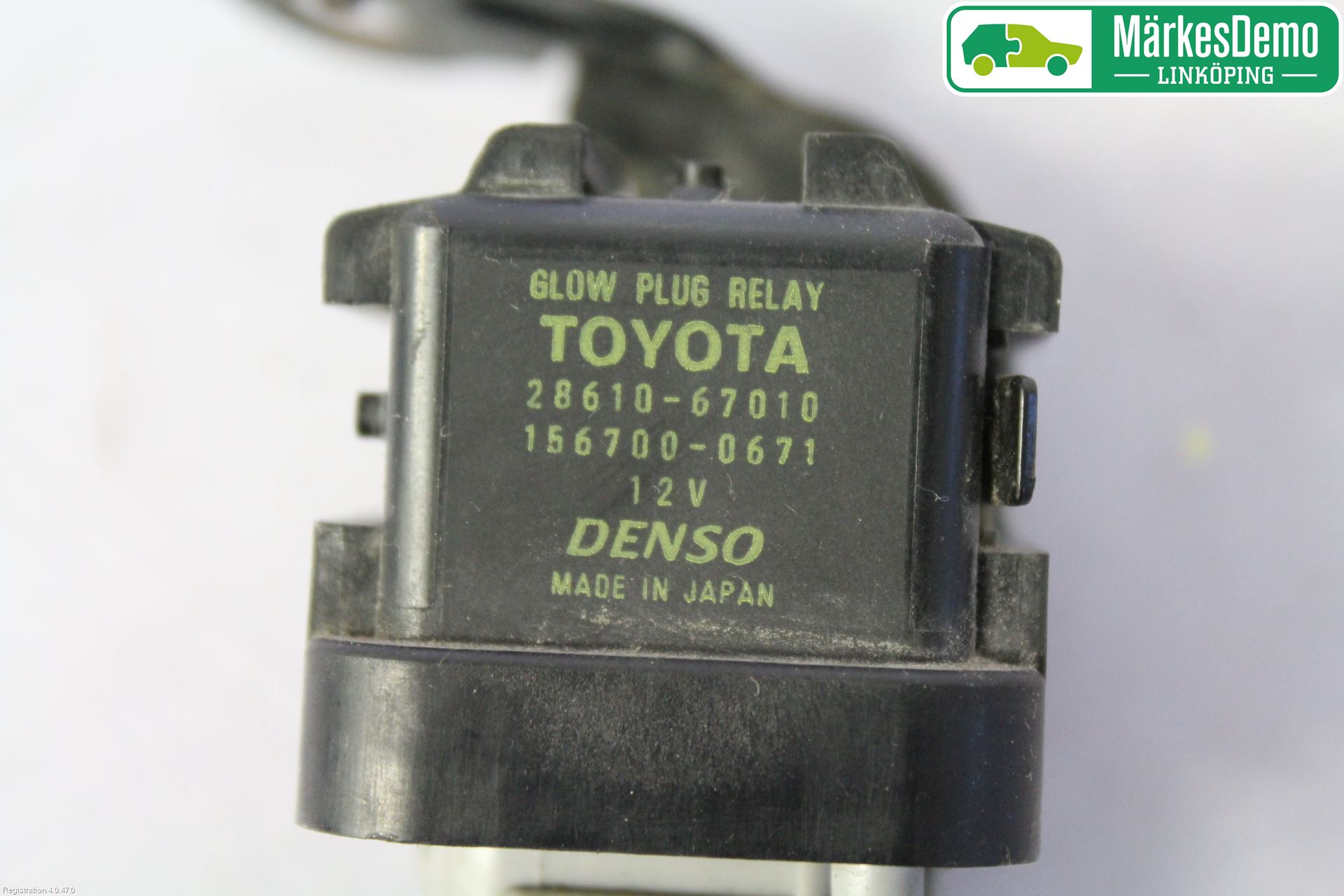 Toyota VERSO 09-18 Relä Glödning Diesel