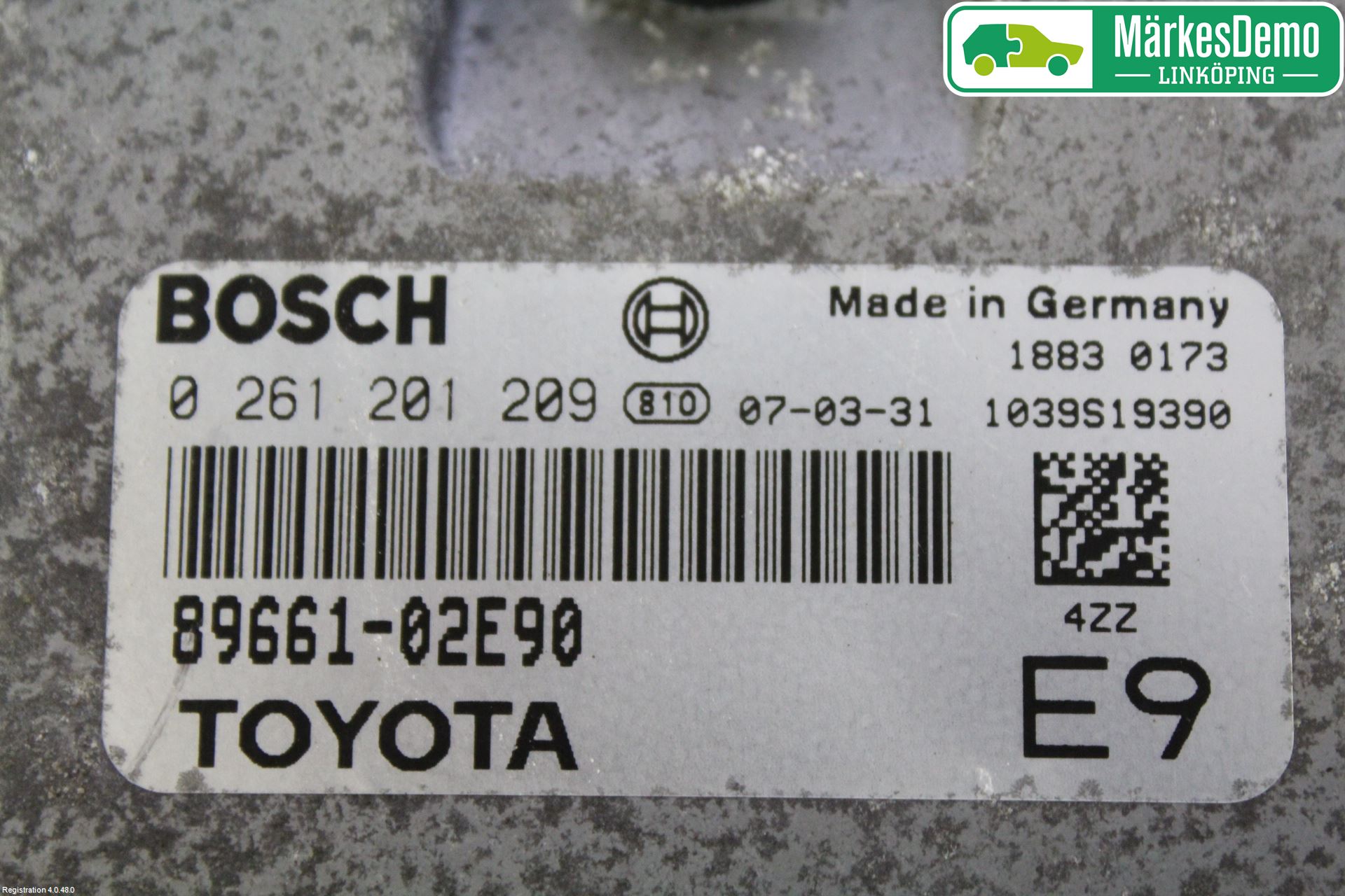 Toyota AURIS 07-09 Styrenhet Insprut Bensin