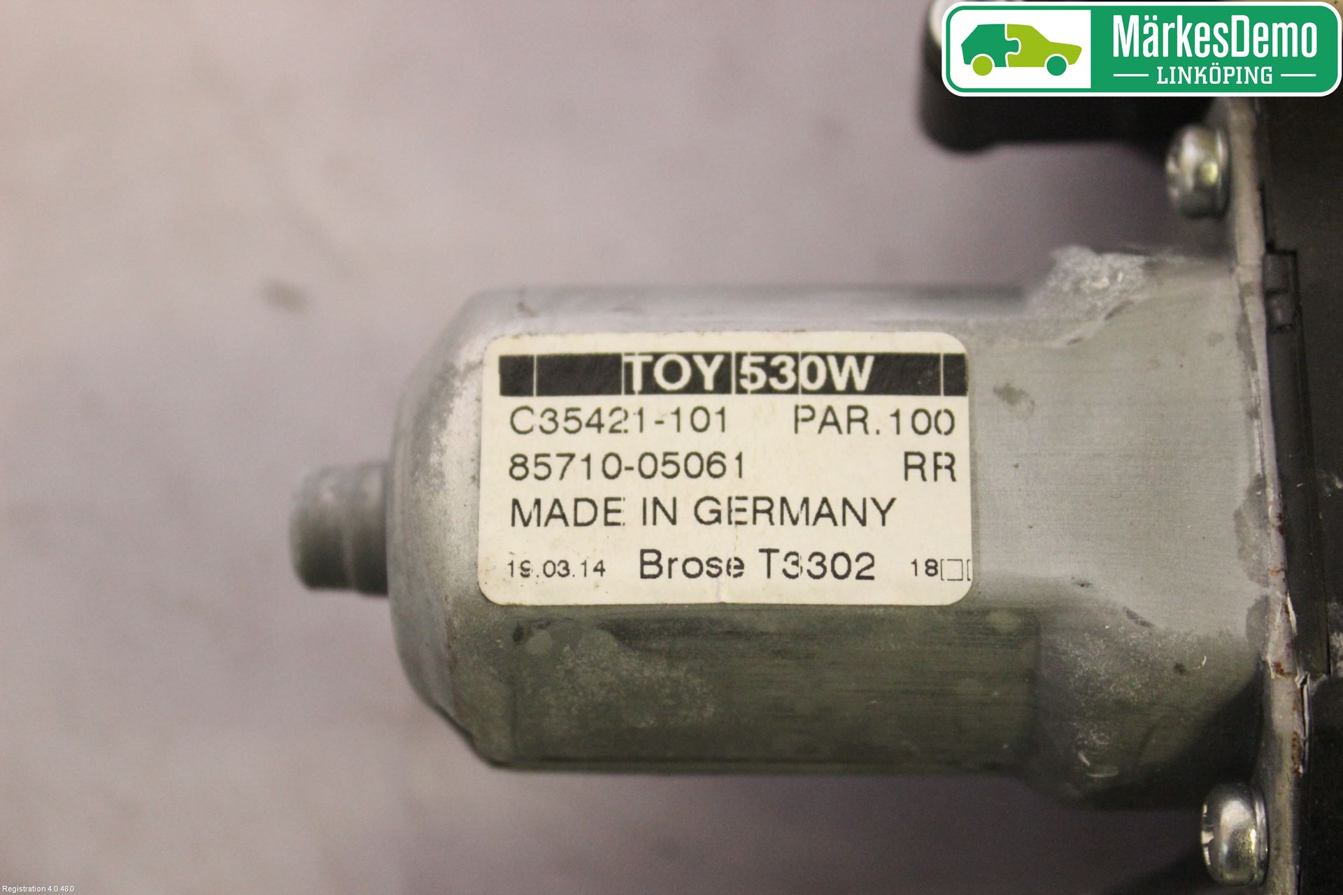 Toyota AVENSIS 09-15 Fönsterhiss El Kompl