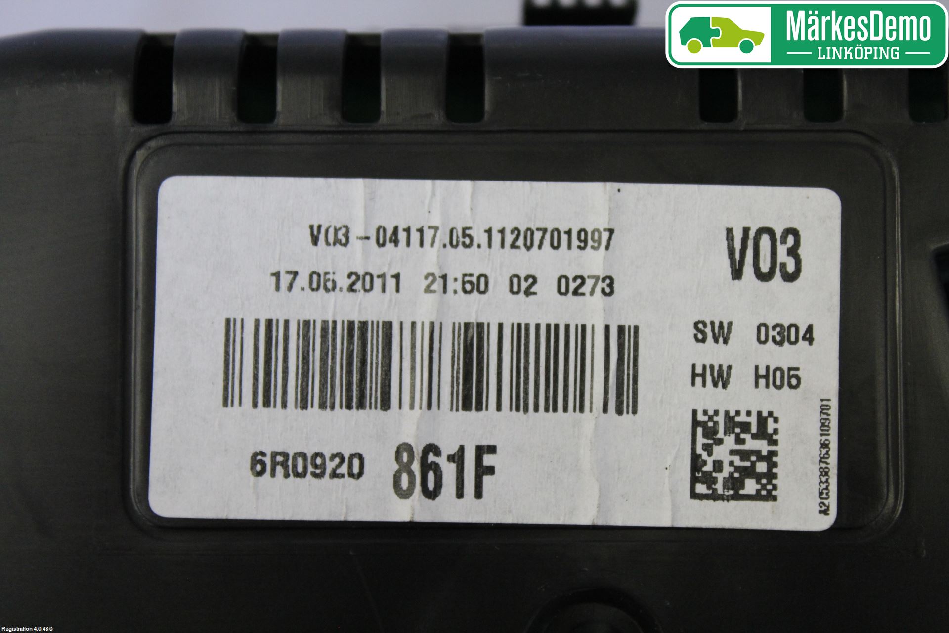 Volkswagen VW POLO 10-17 Instrument Komb