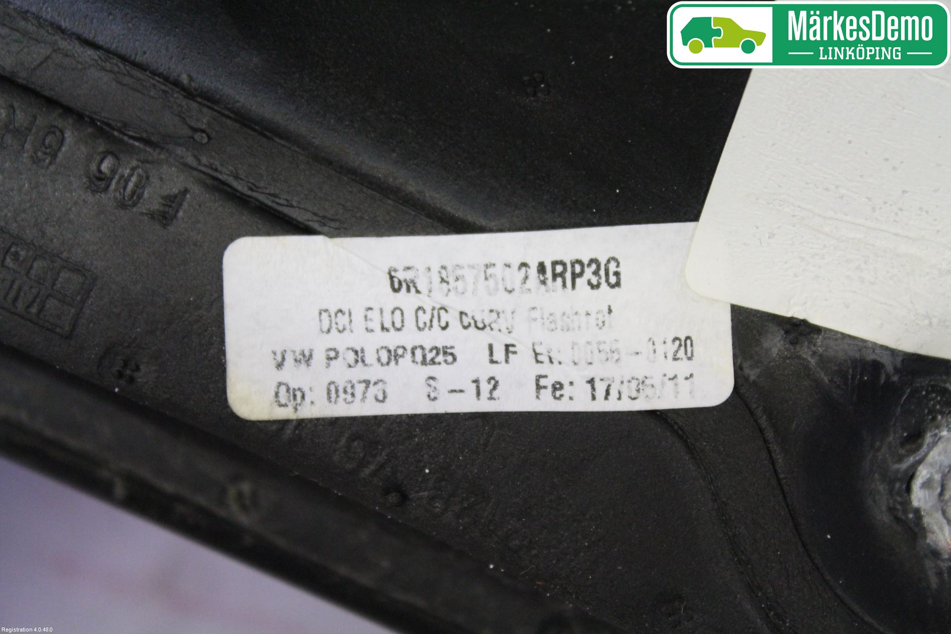 Volkswagen VW POLO 10-17 Spegel Yttre El Hö