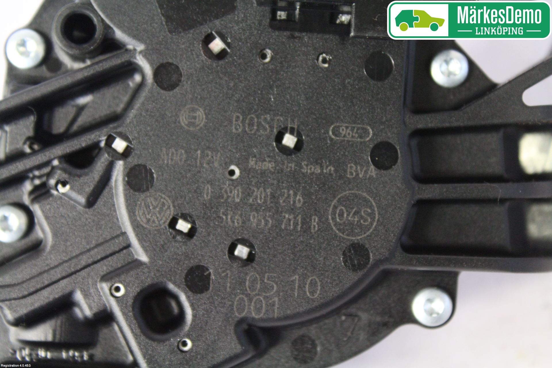 Volkswagen VW POLO 10-17 Torkarmotor Baklucka