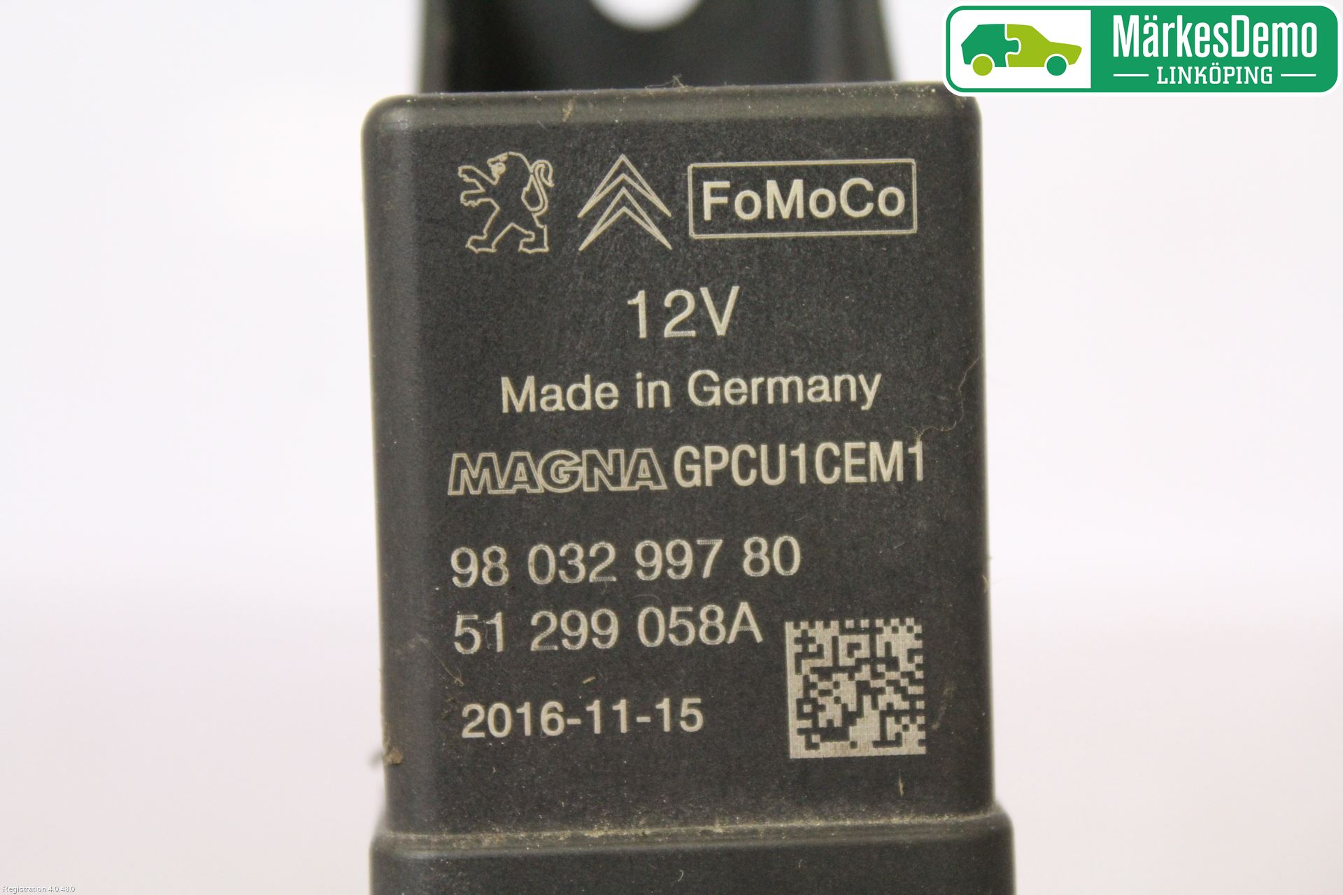 Citroen BERLINGO 08-18 Relä Glödning Diesel